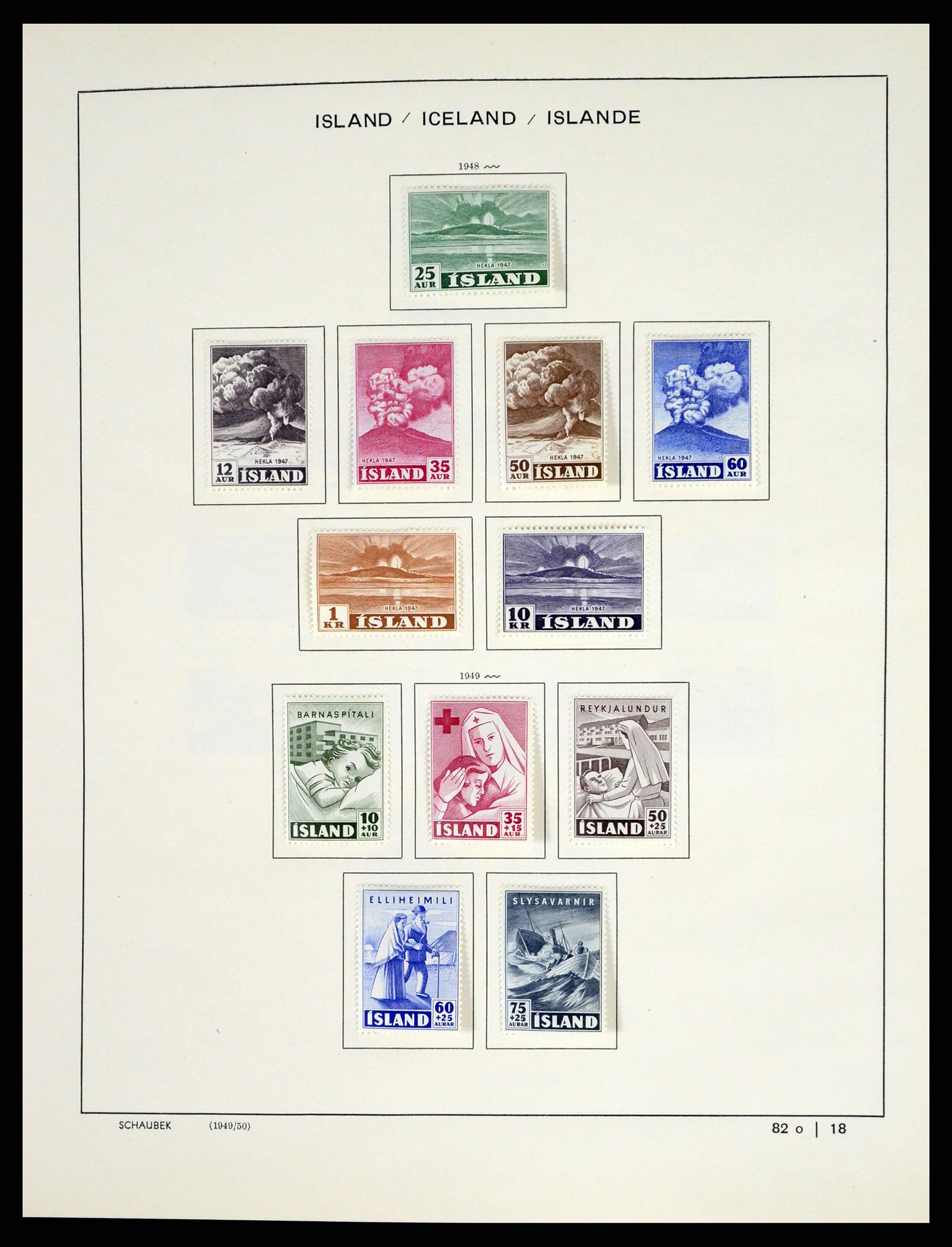 37555 019 - Postzegelverzameling 37555 IJsland 1873-2010.