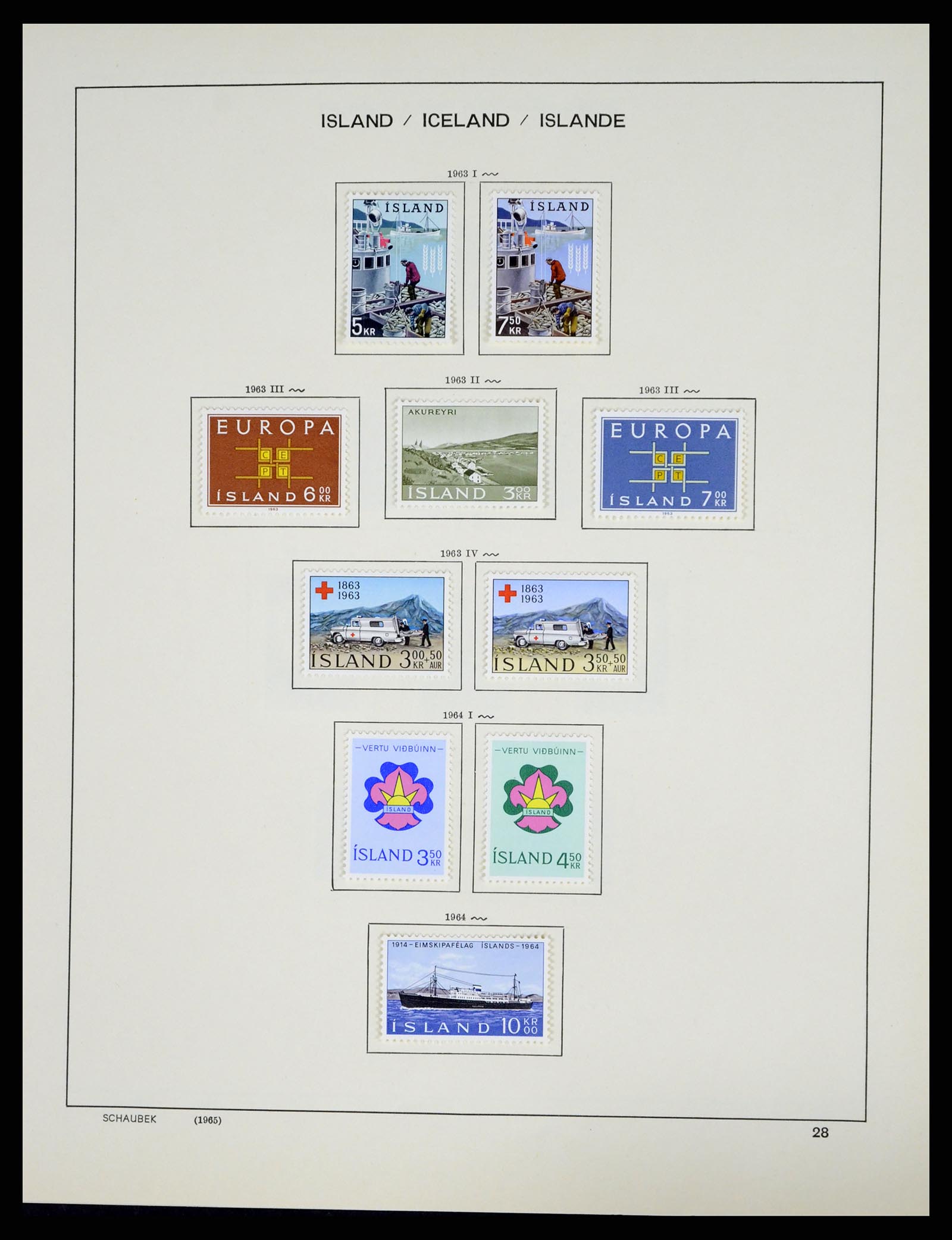 37555 030 - Stamp collection 37555 Iceland 1873-2010.