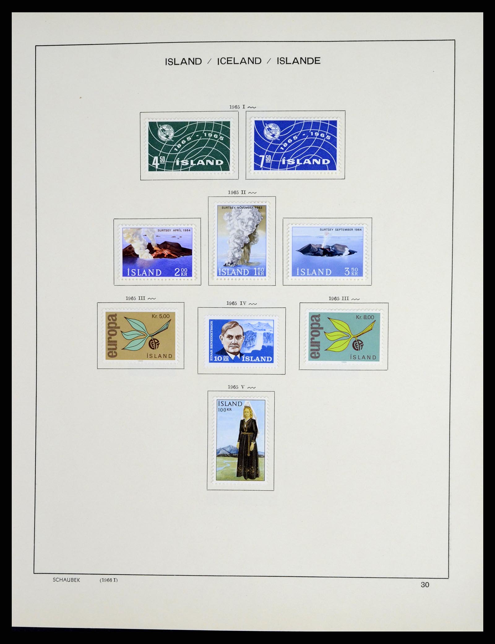 37555 032 - Postzegelverzameling 37555 IJsland 1873-2010.