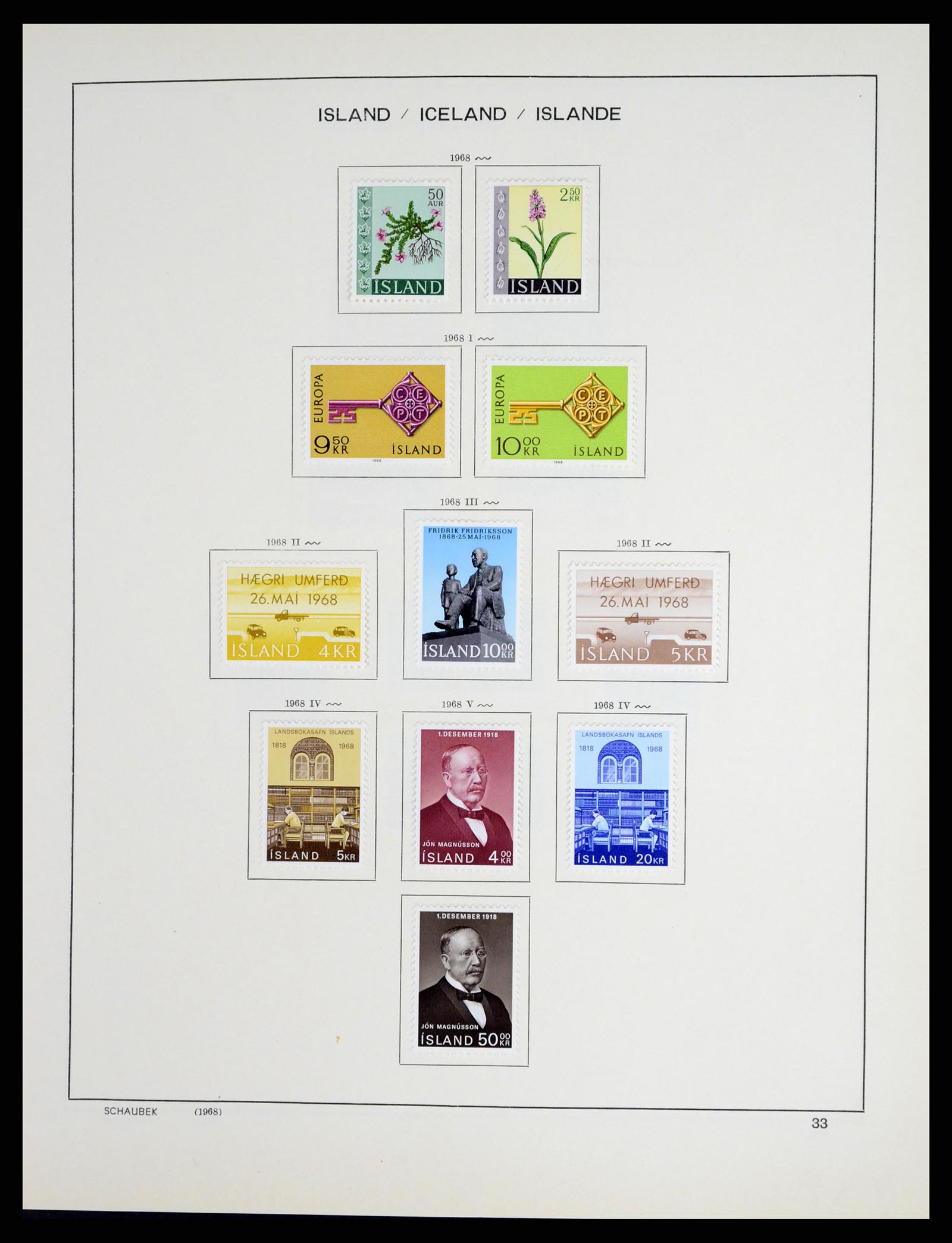 37555 035 - Postzegelverzameling 37555 IJsland 1873-2010.