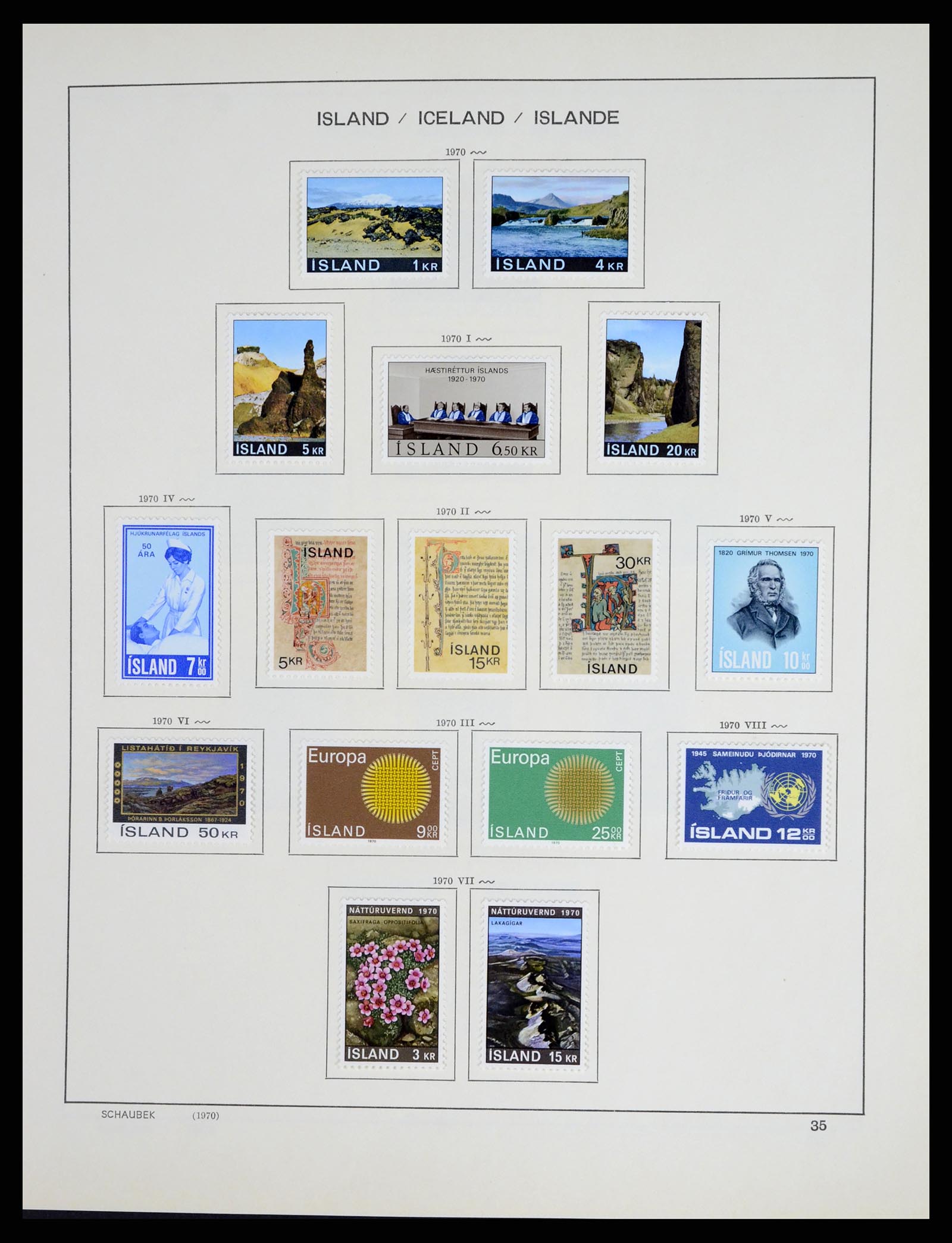 37555 037 - Postzegelverzameling 37555 IJsland 1873-2010.