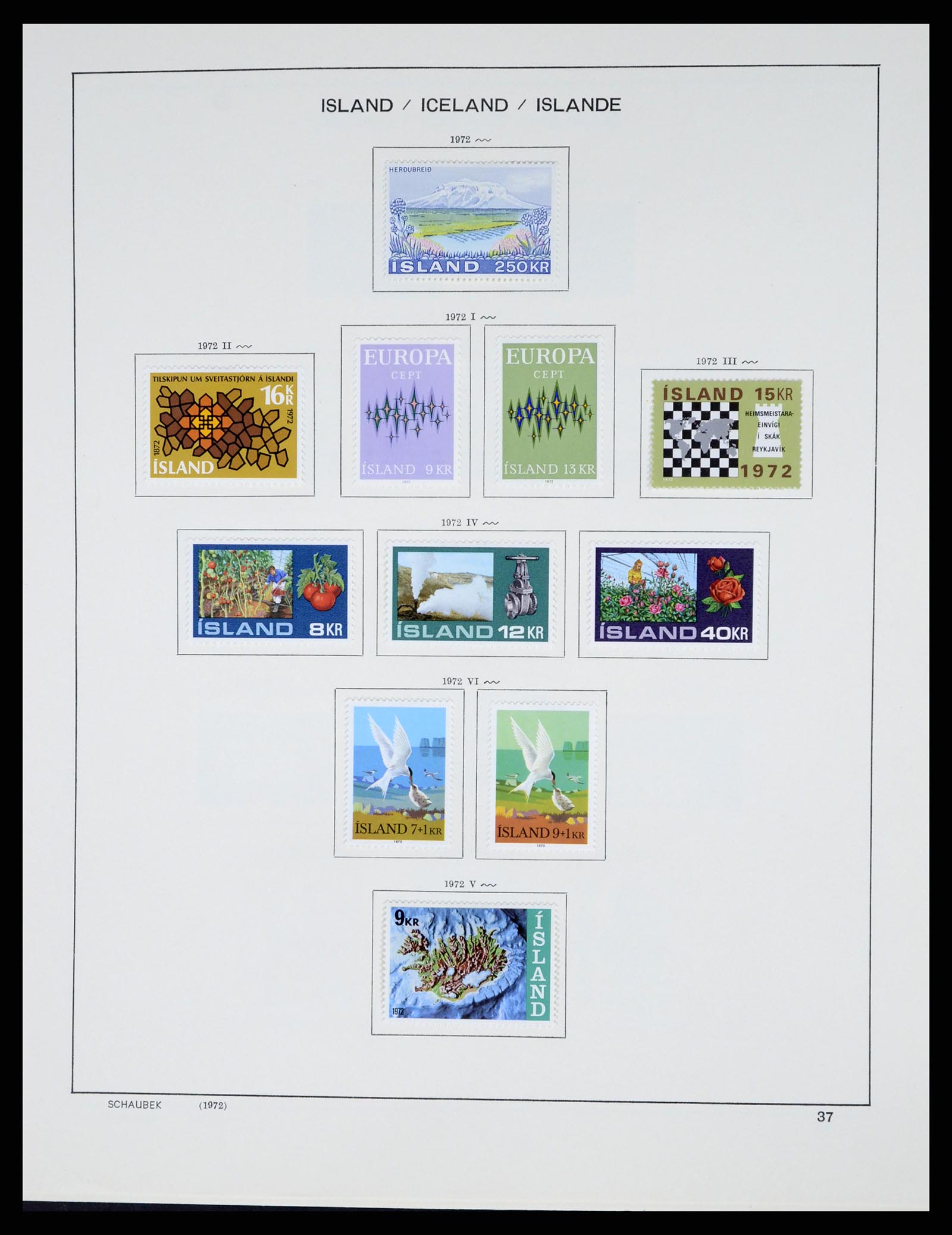 37555 039 - Postzegelverzameling 37555 IJsland 1873-2010.