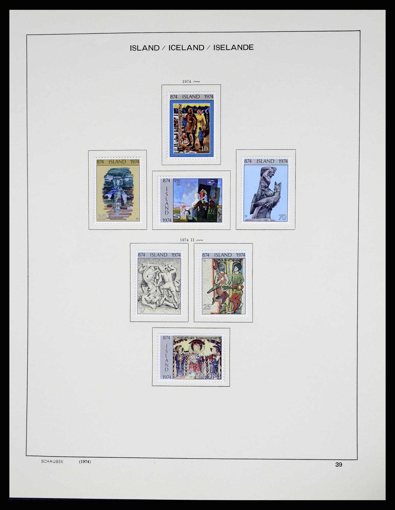 37555 041 - Postzegelverzameling 37555 IJsland 1873-2010.