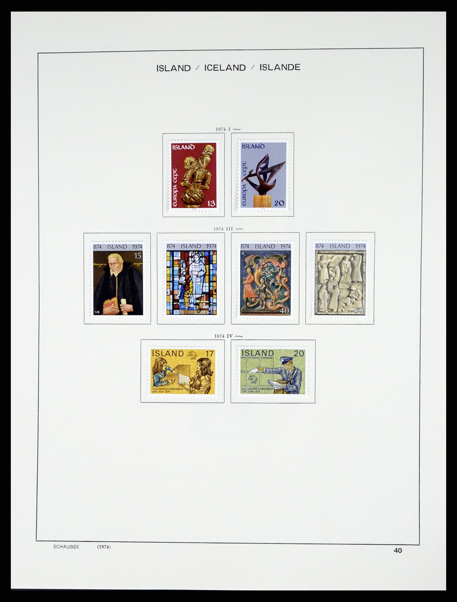 37555 042 - Postzegelverzameling 37555 IJsland 1873-2010.