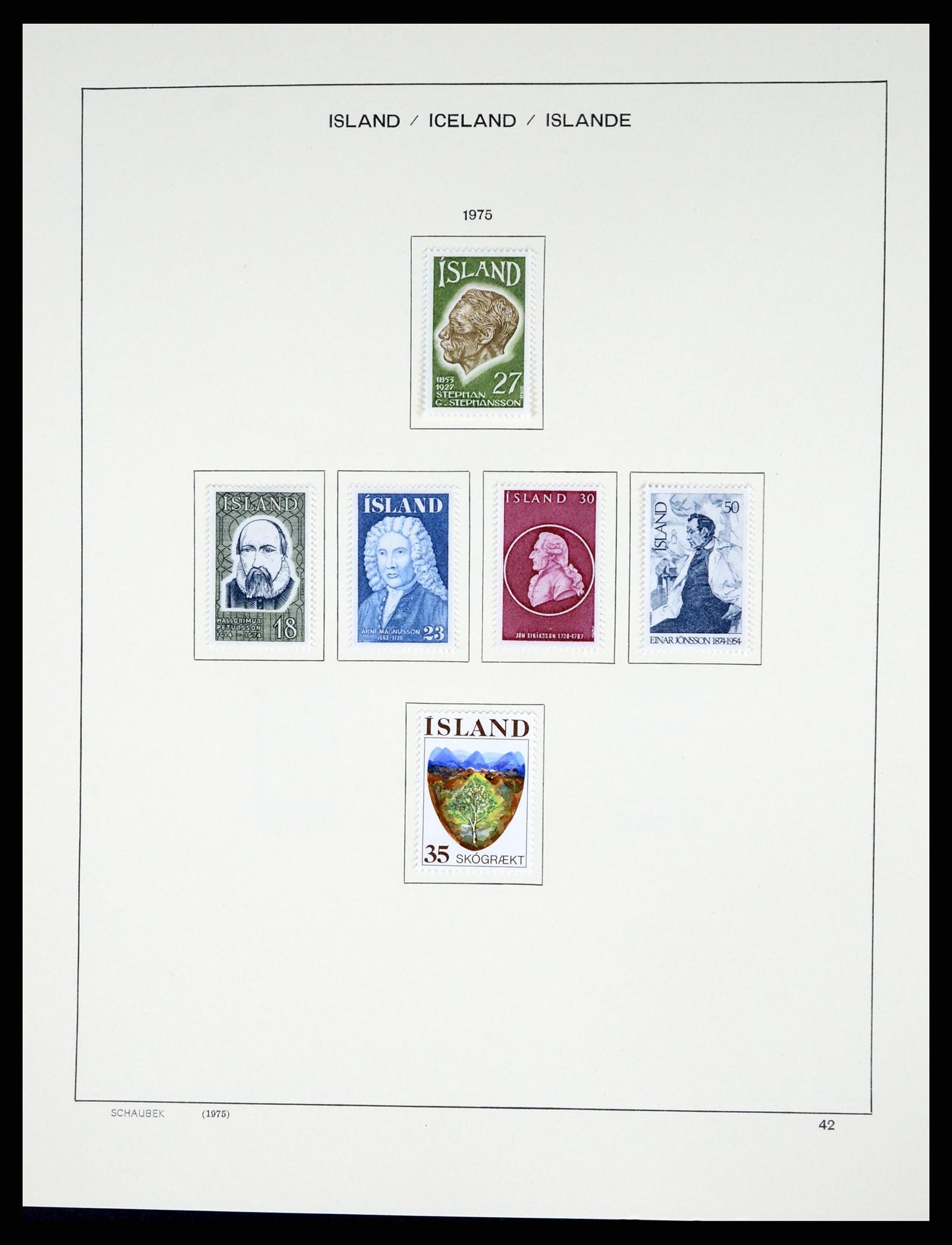 37555 044 - Postzegelverzameling 37555 IJsland 1873-2010.