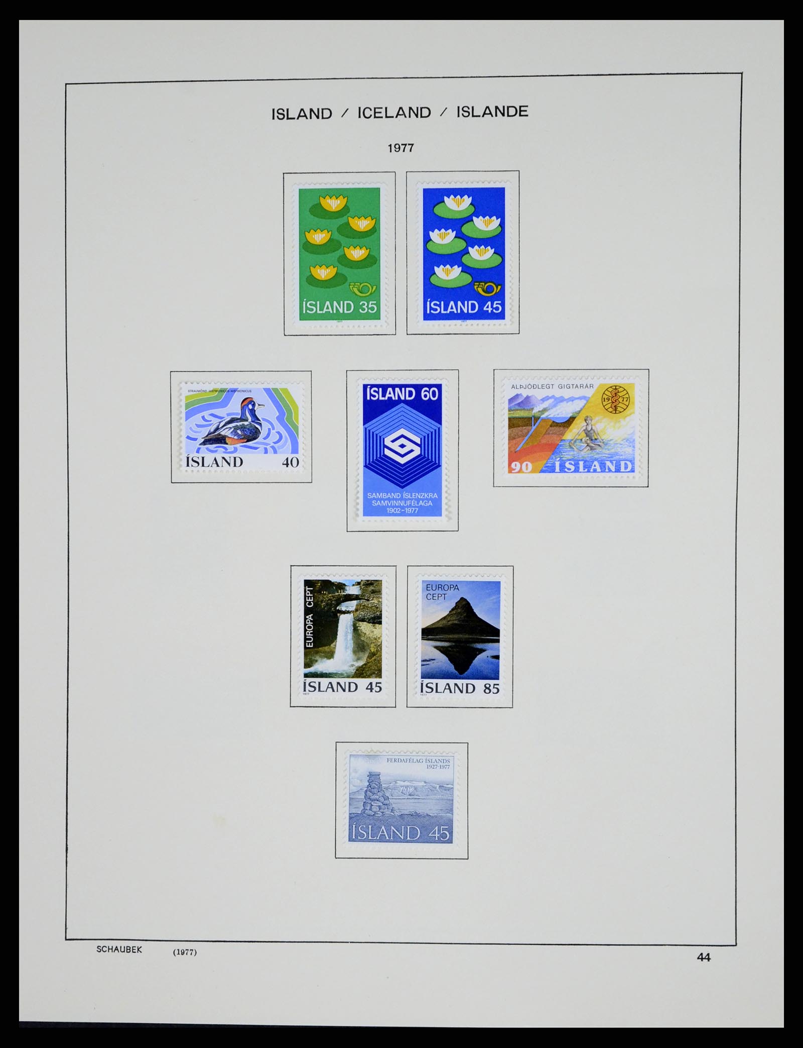 37555 046 - Postzegelverzameling 37555 IJsland 1873-2010.