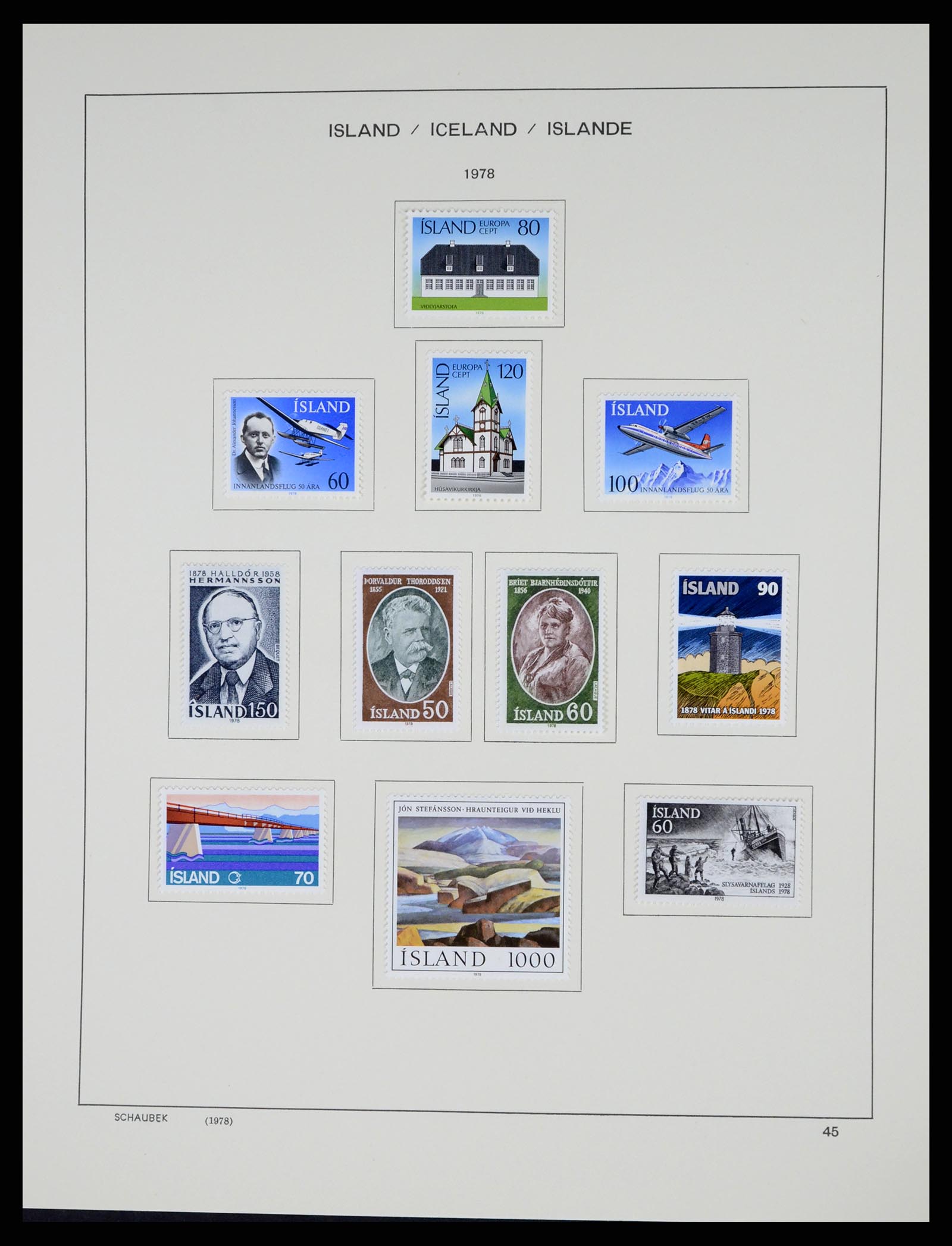 37555 047 - Postzegelverzameling 37555 IJsland 1873-2010.