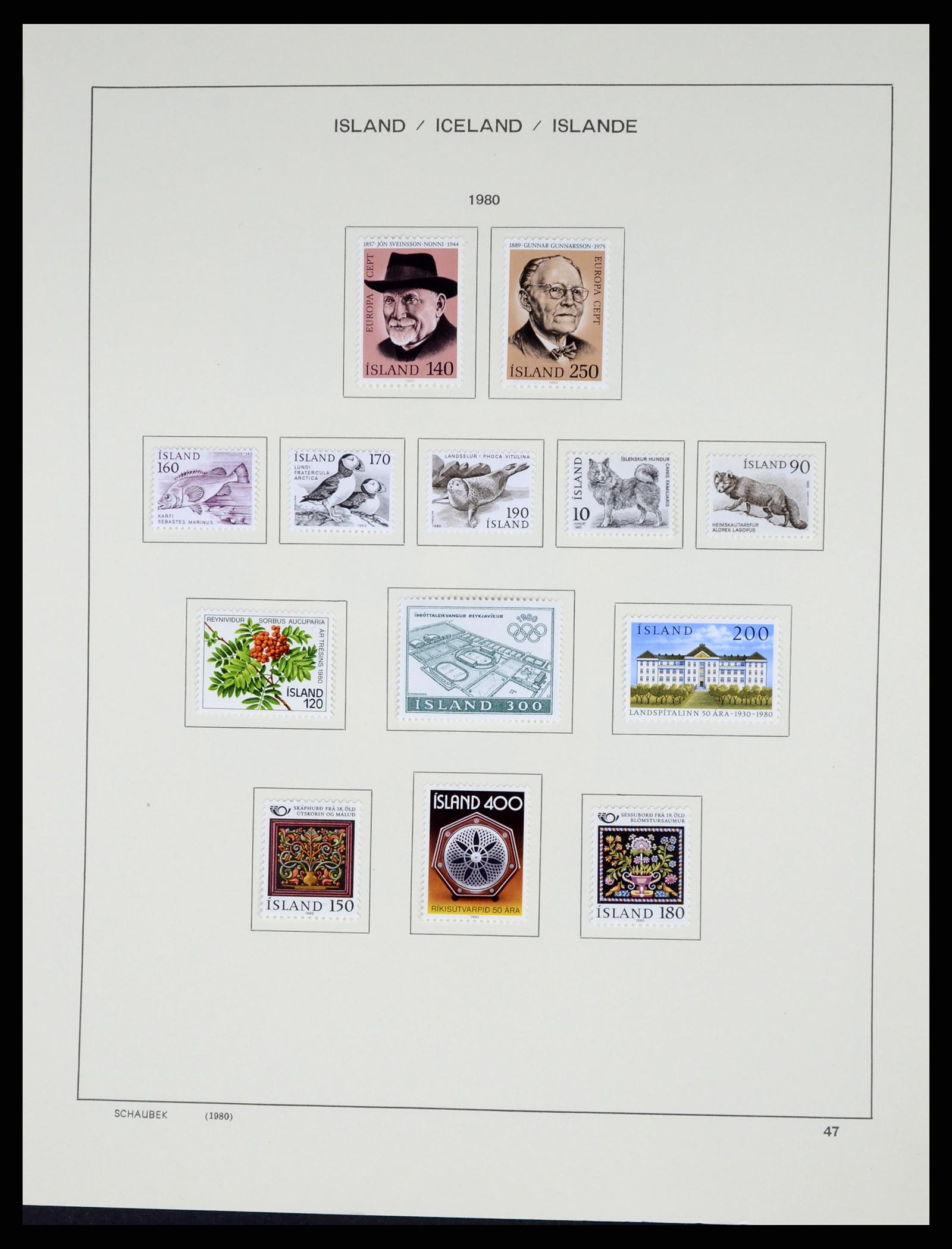 37555 049 - Postzegelverzameling 37555 IJsland 1873-2010.