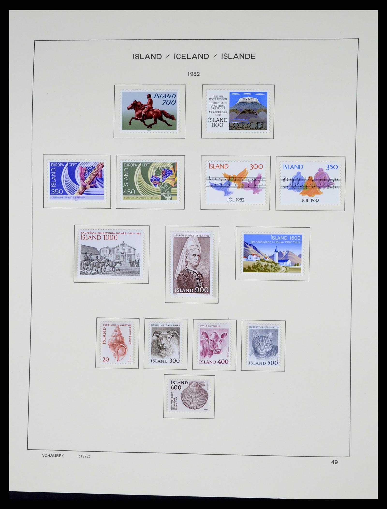 37555 051 - Postzegelverzameling 37555 IJsland 1873-2010.