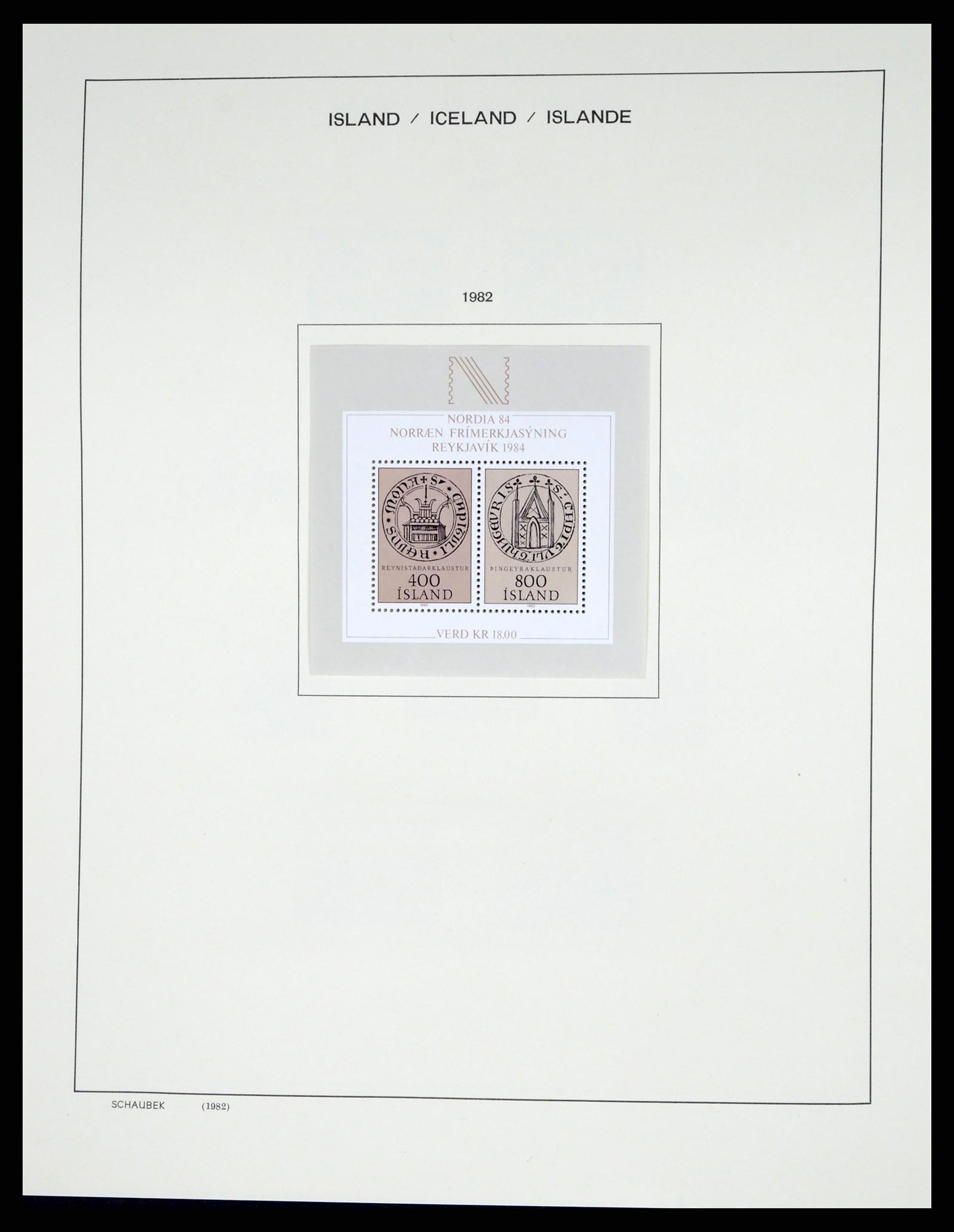 37555 052 - Postzegelverzameling 37555 IJsland 1873-2010.