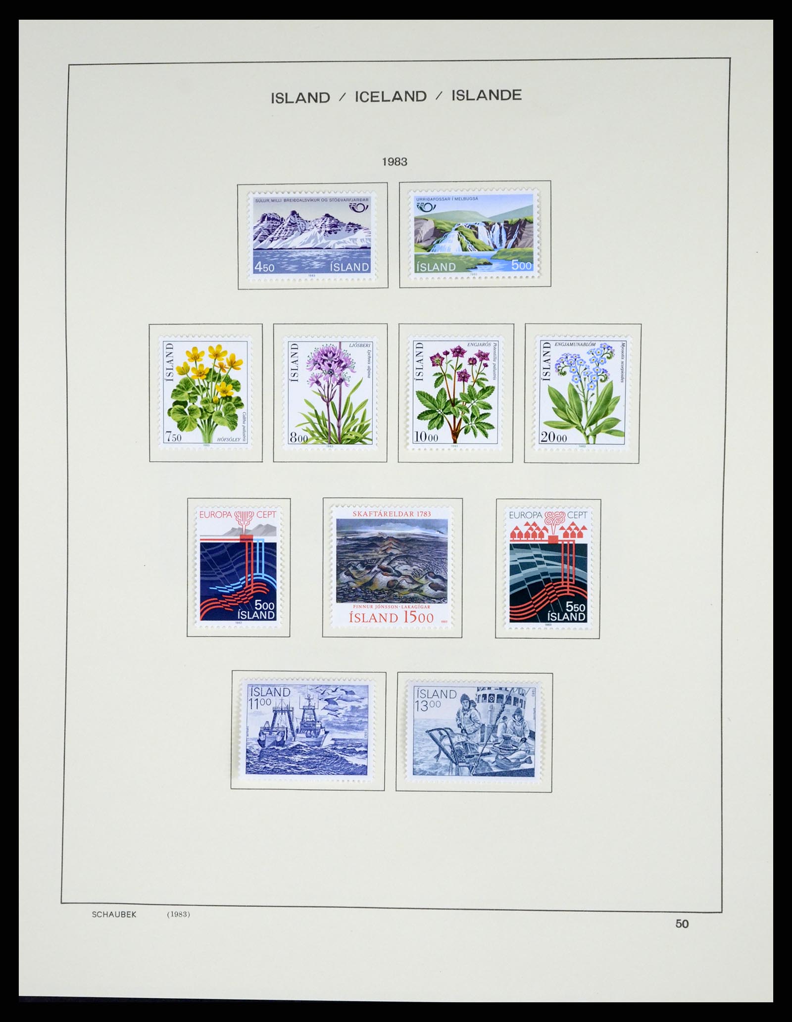 37555 053 - Postzegelverzameling 37555 IJsland 1873-2010.