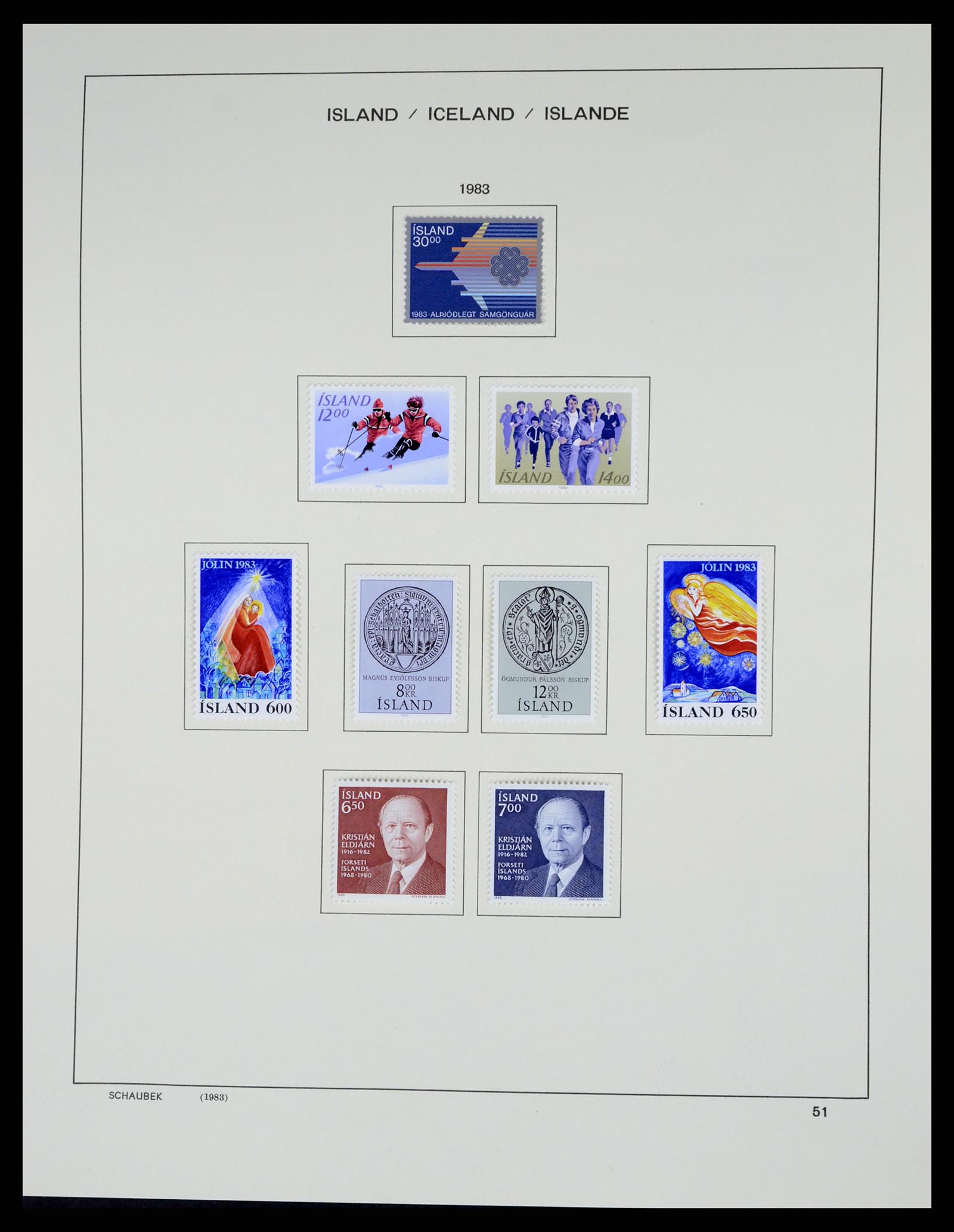37555 054 - Postzegelverzameling 37555 IJsland 1873-2010.