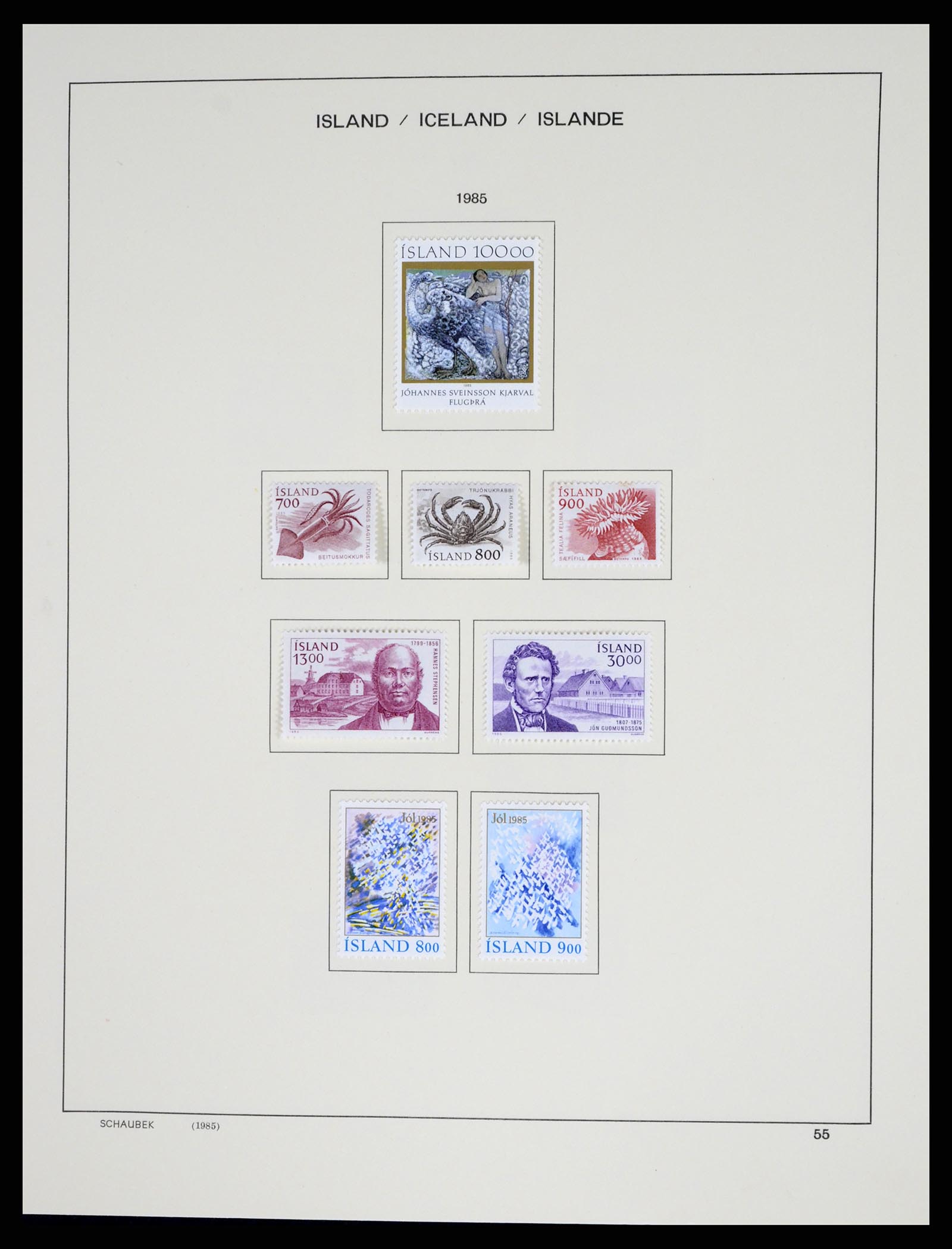 37555 060 - Postzegelverzameling 37555 IJsland 1873-2010.