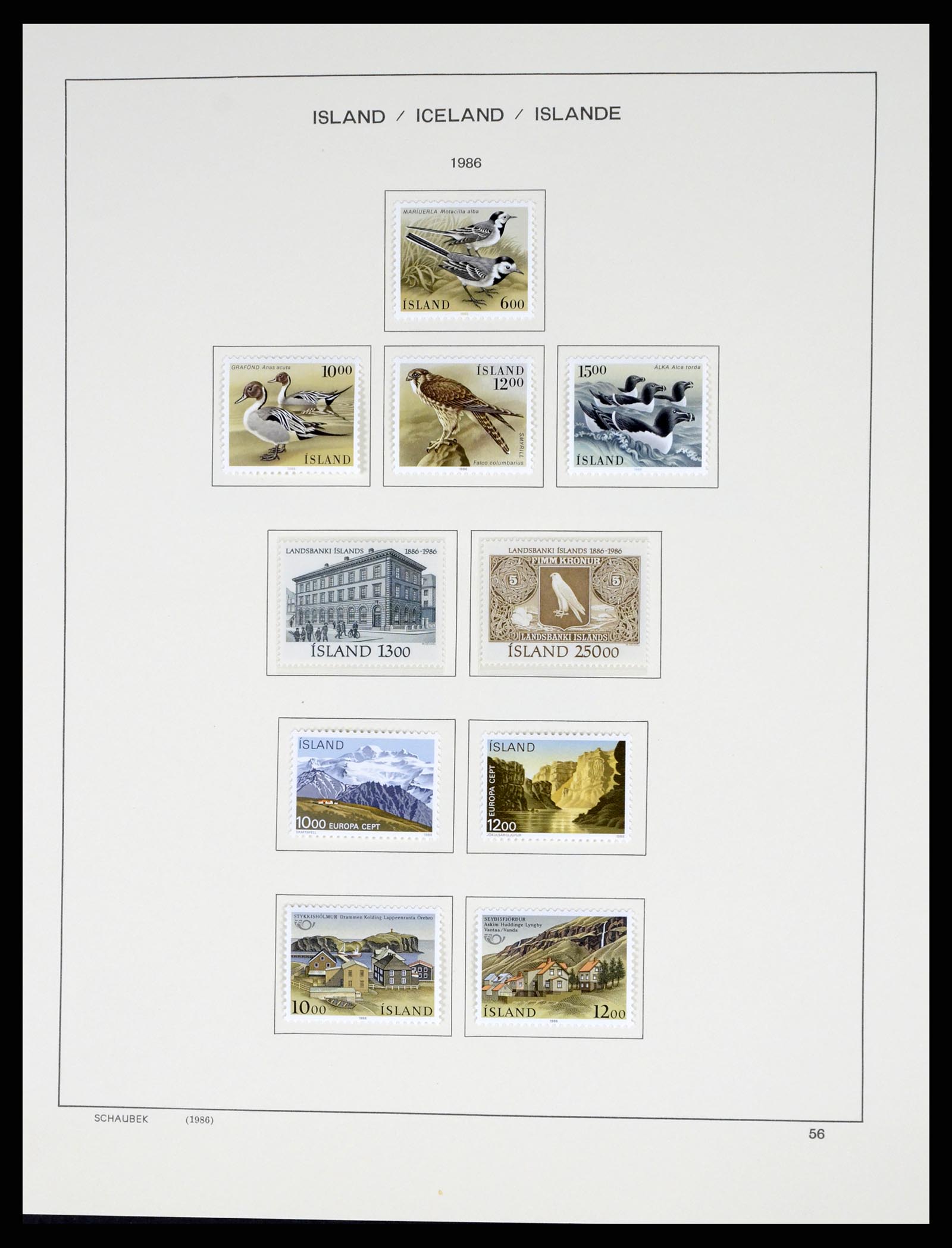 37555 061 - Postzegelverzameling 37555 IJsland 1873-2010.