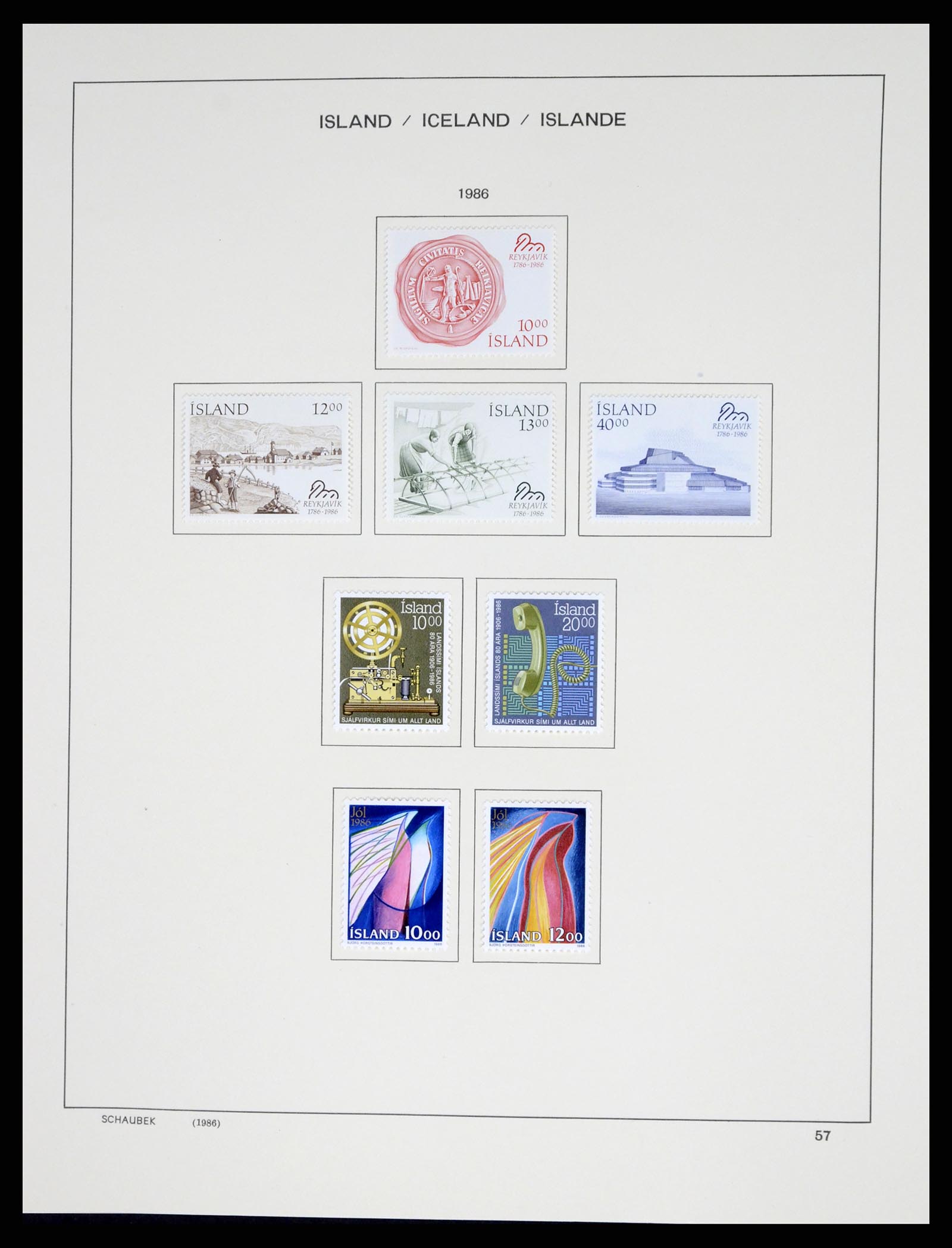 37555 062 - Postzegelverzameling 37555 IJsland 1873-2010.