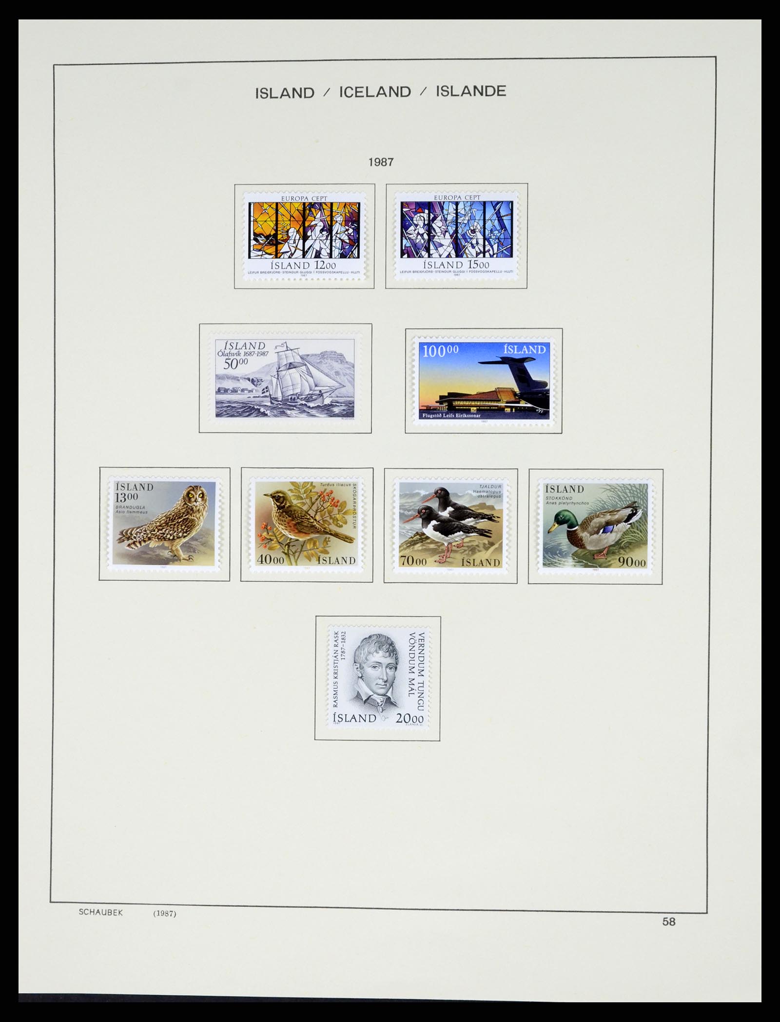 37555 064 - Postzegelverzameling 37555 IJsland 1873-2010.