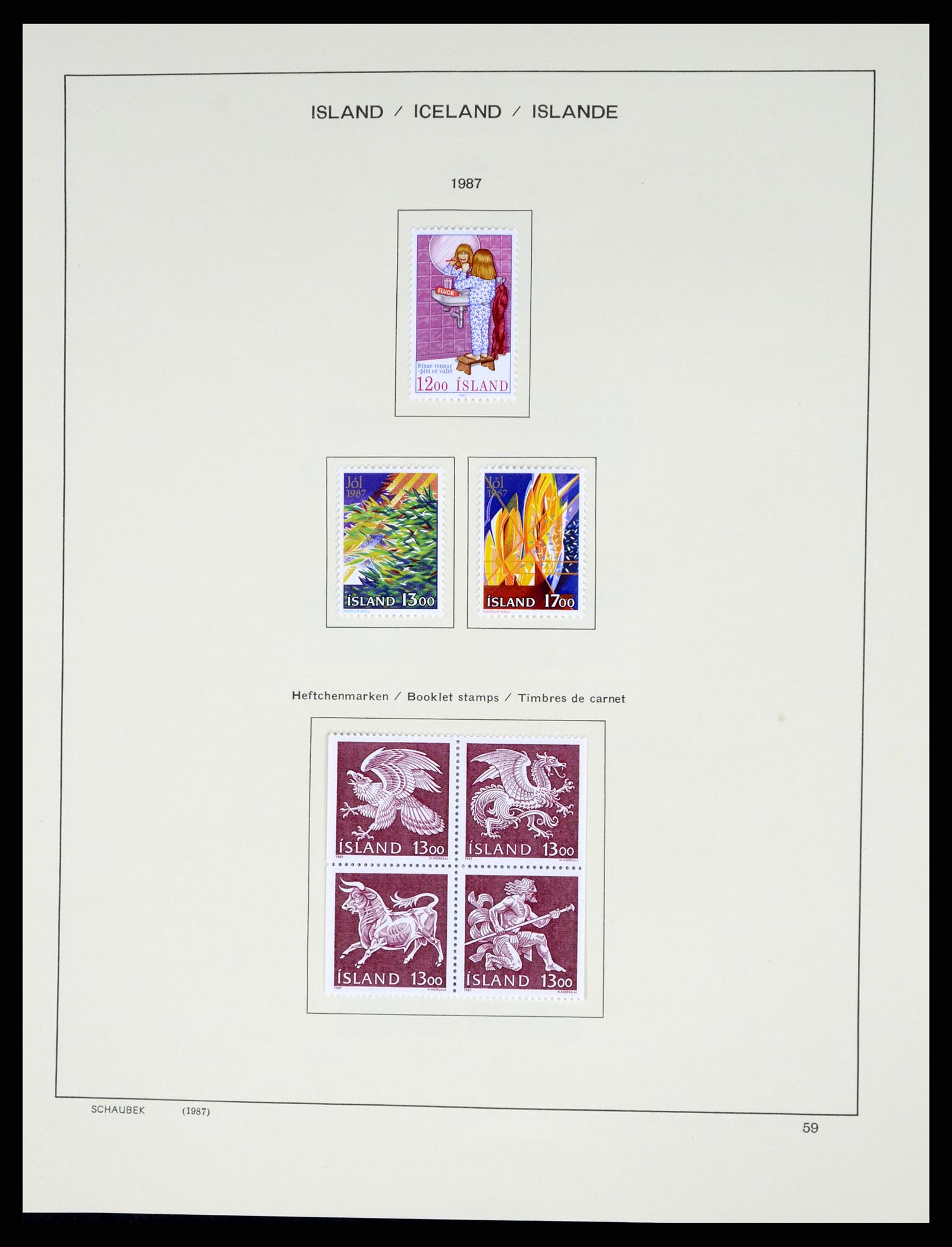 37555 066 - Postzegelverzameling 37555 IJsland 1873-2010.