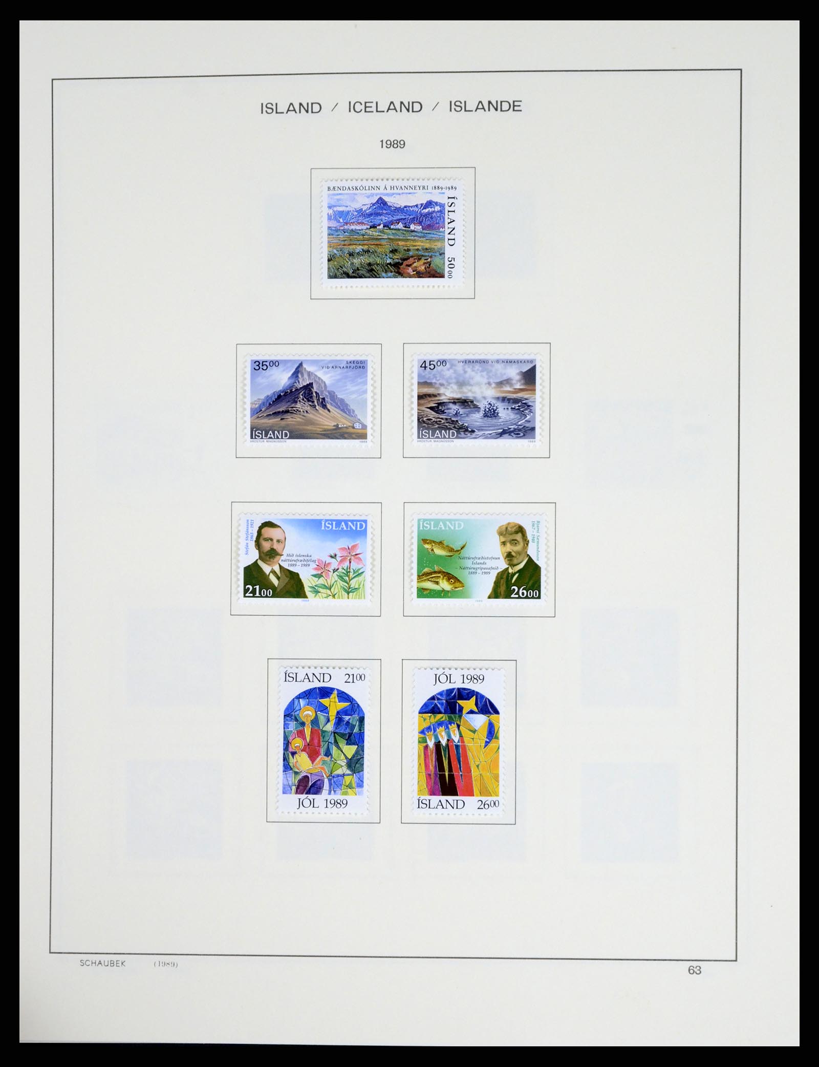 37555 072 - Postzegelverzameling 37555 IJsland 1873-2010.