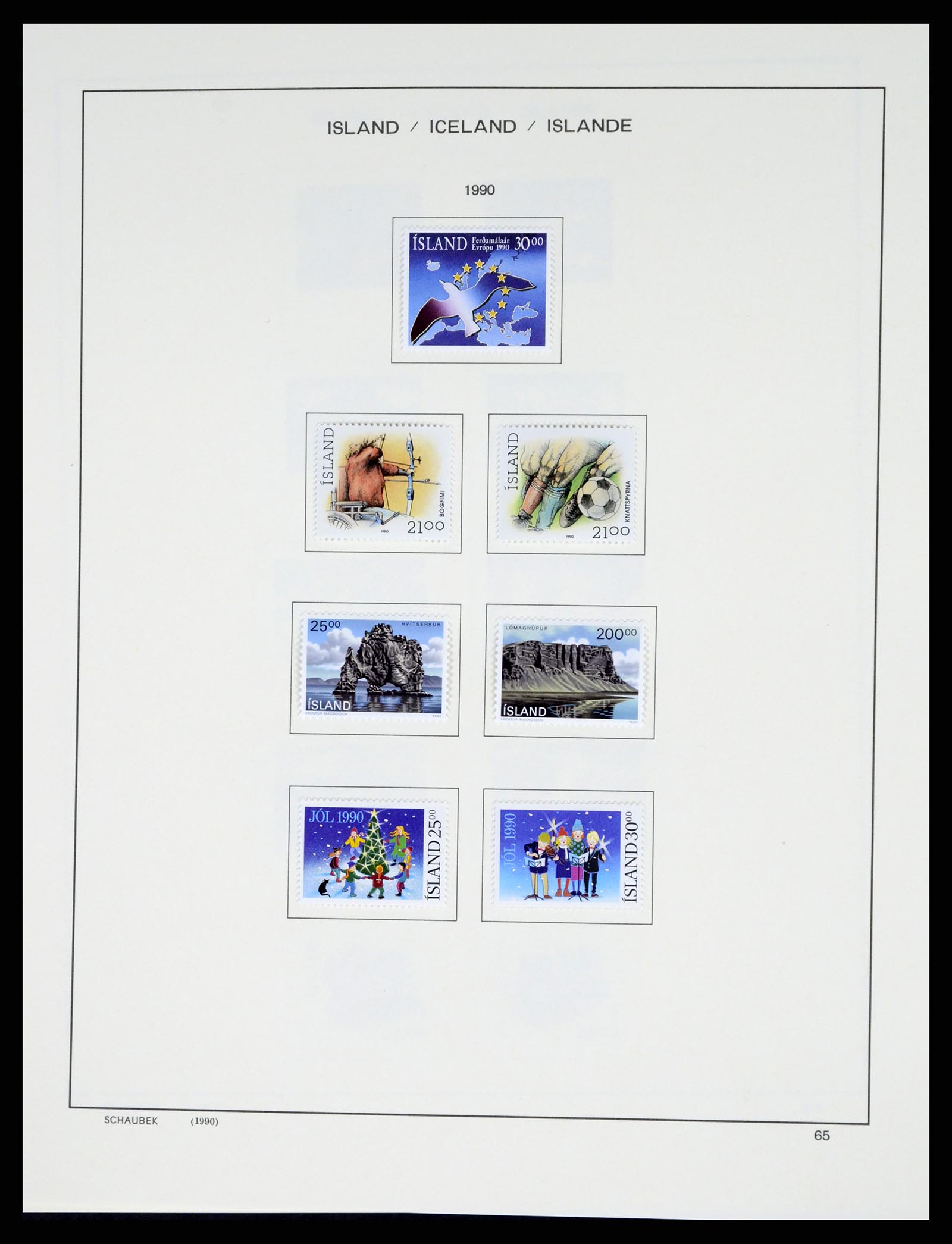 37555 075 - Postzegelverzameling 37555 IJsland 1873-2010.