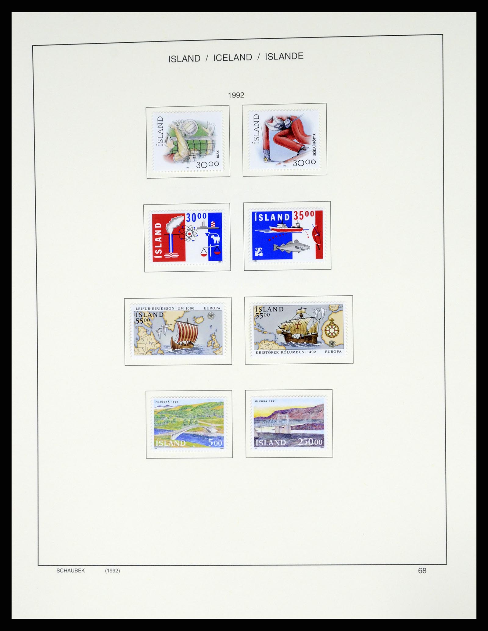 37555 079 - Stamp collection 37555 Iceland 1873-2010.