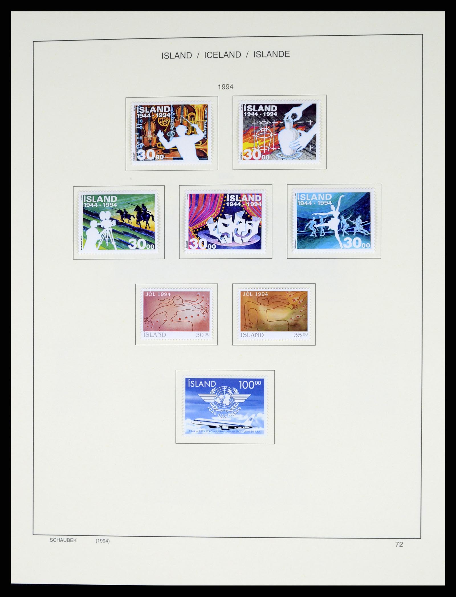 37555 086 - Stamp collection 37555 Iceland 1873-2010.