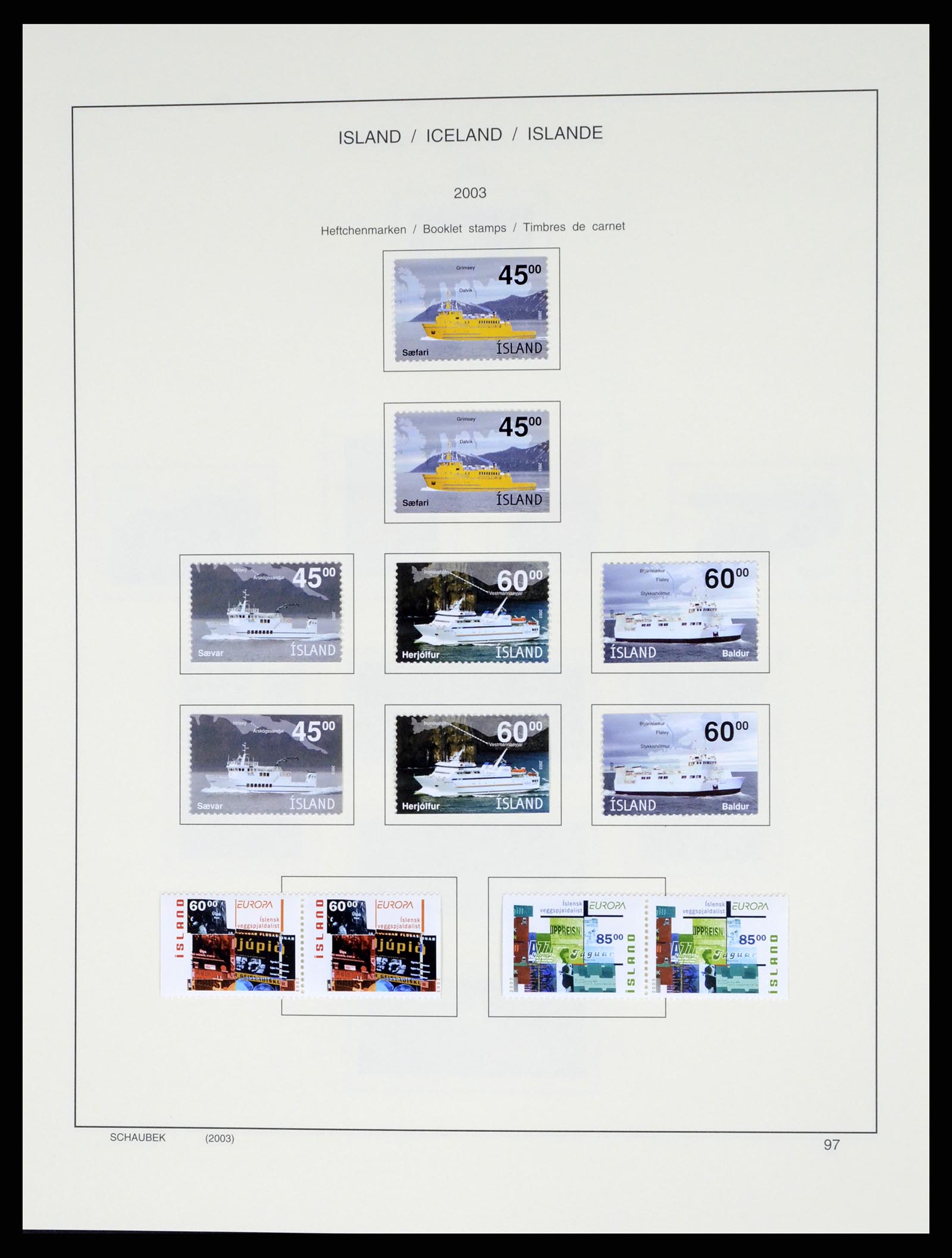 37555 122 - Postzegelverzameling 37555 IJsland 1873-2010.