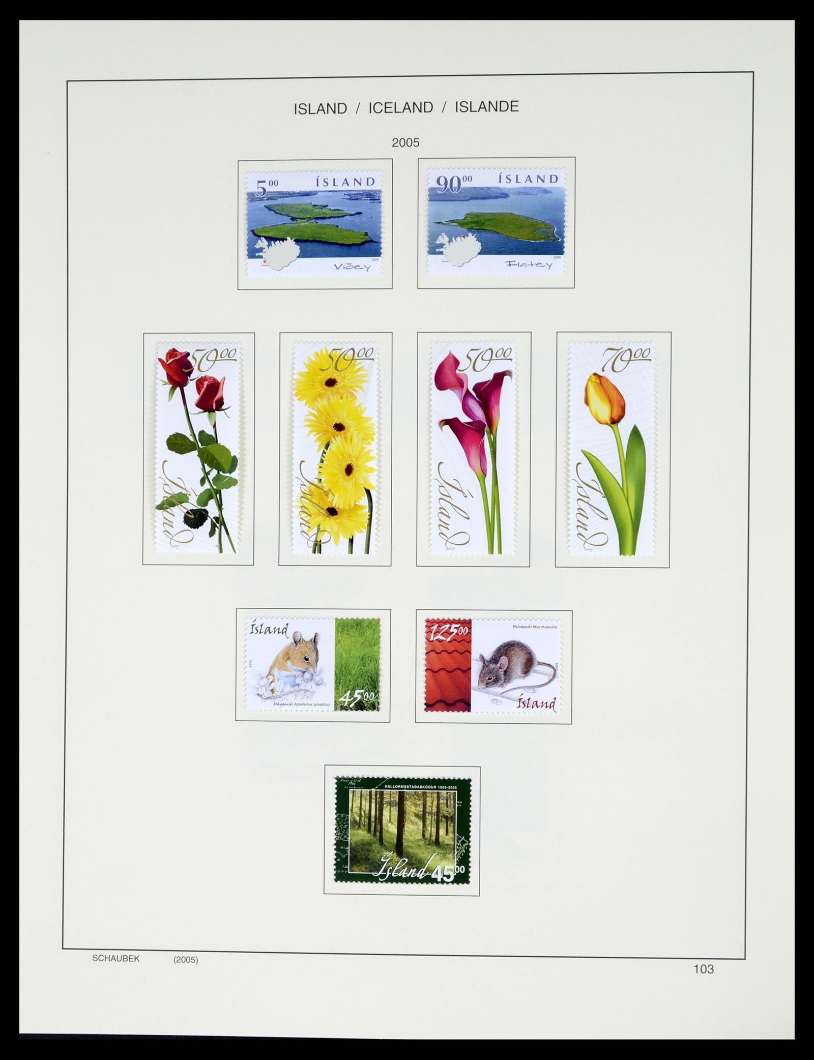 37555 129 - Postzegelverzameling 37555 IJsland 1873-2010.
