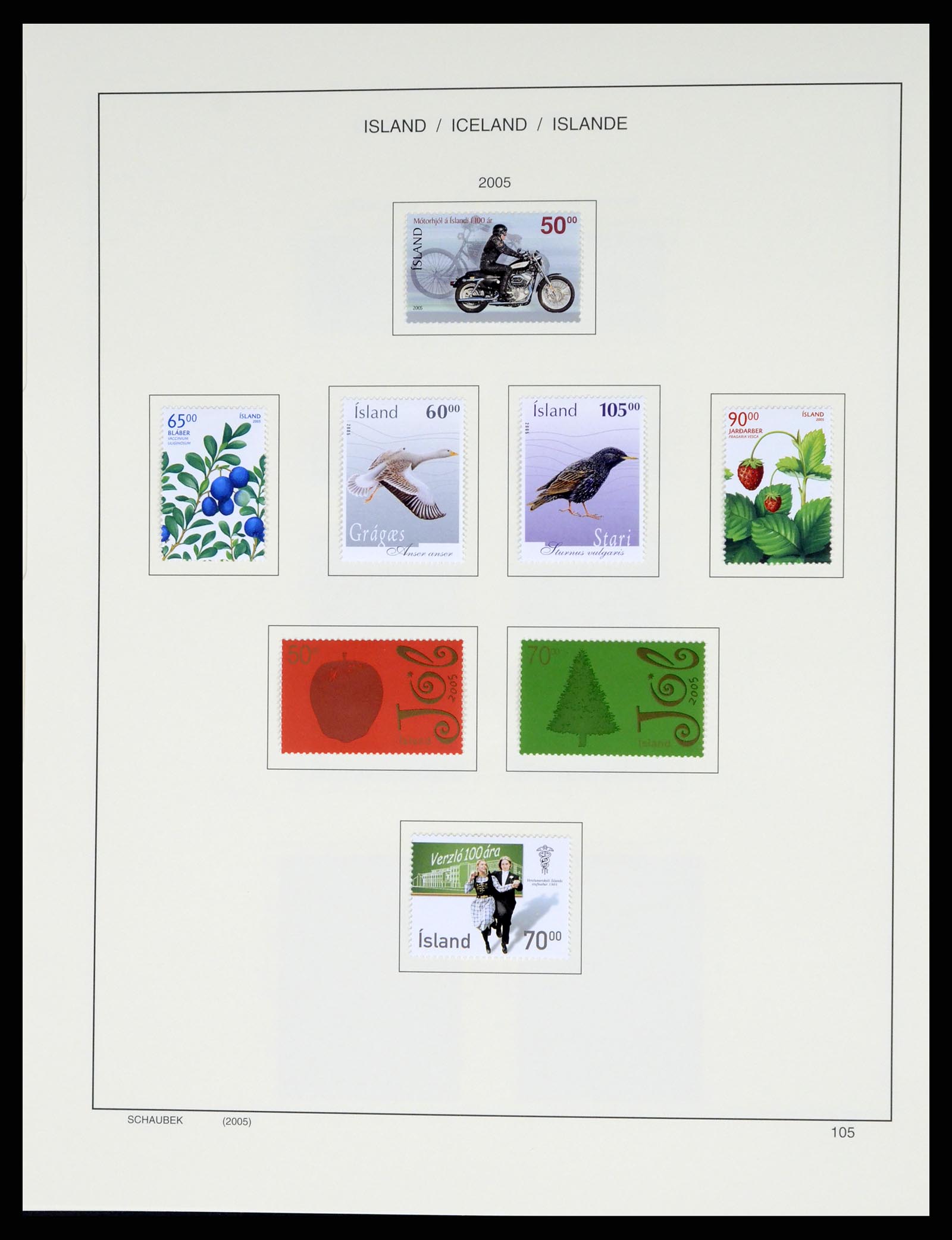 37555 132 - Postzegelverzameling 37555 IJsland 1873-2010.