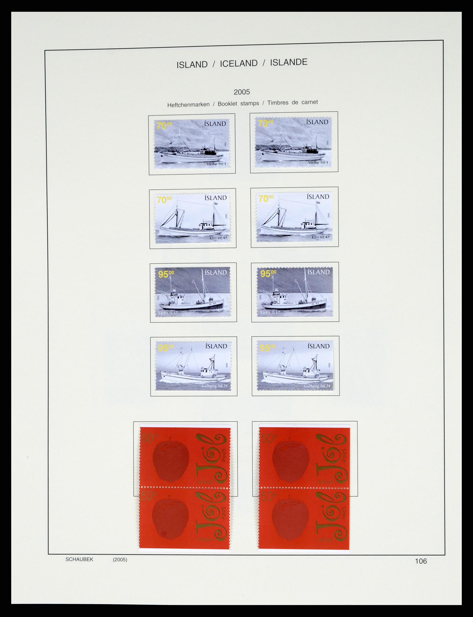 37555 133 - Postzegelverzameling 37555 IJsland 1873-2010.