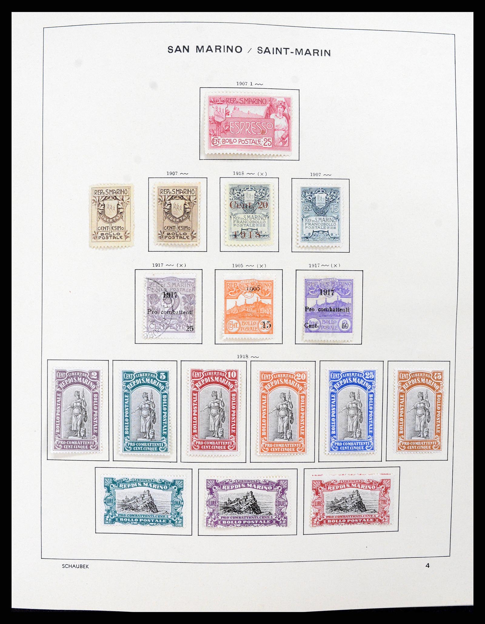 37556 003 - Postzegelverzameling 37556 San Marino 1877-2017.