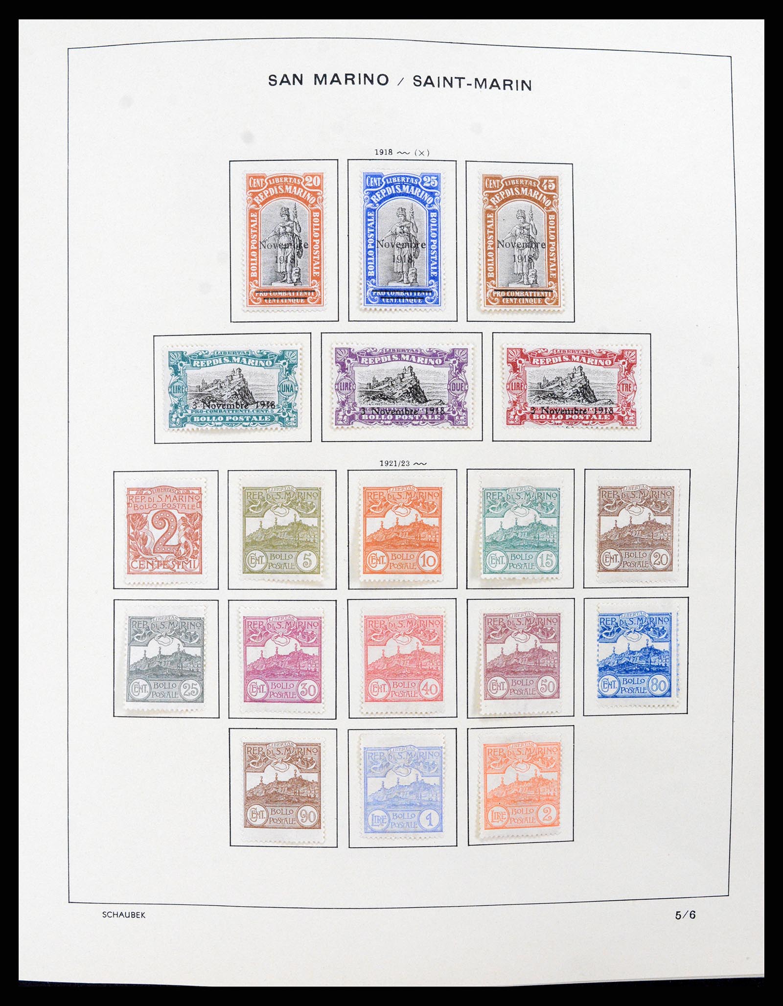37556 004 - Stamp collection 37556 San Marino 1877-2017.