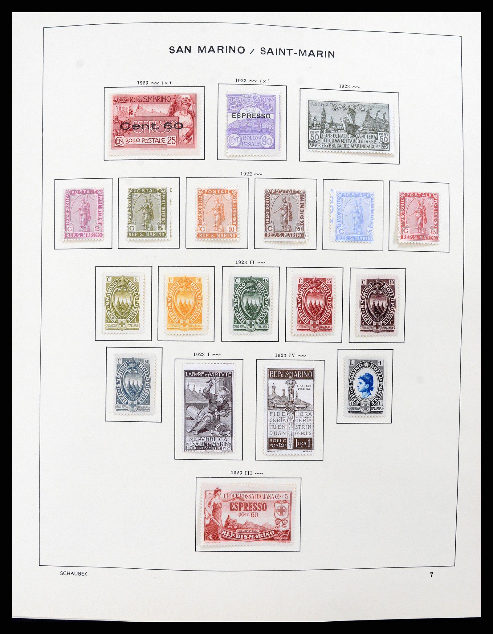 37556 005 - Stamp collection 37556 San Marino 1877-2017.