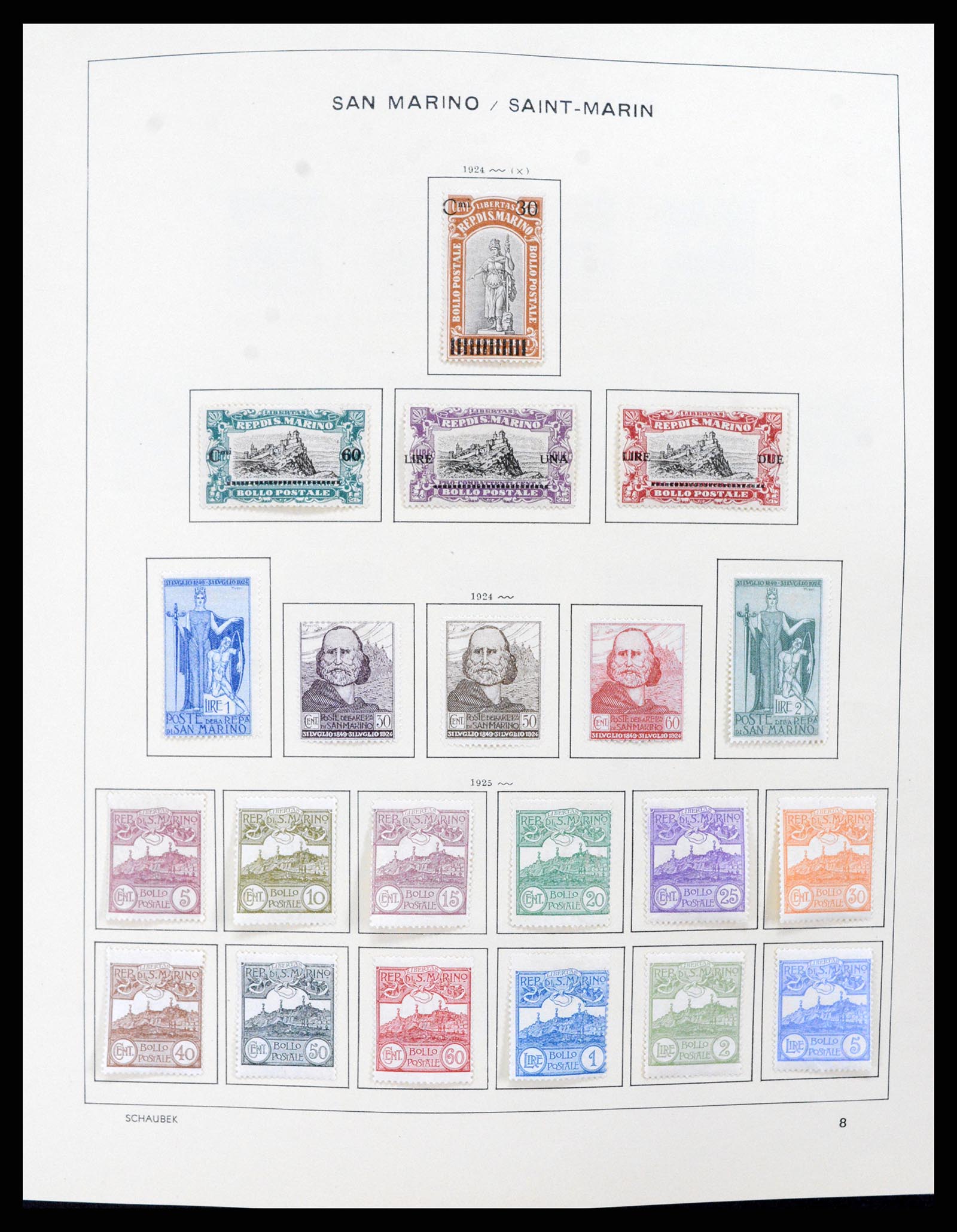 37556 006 - Postzegelverzameling 37556 San Marino 1877-2017.