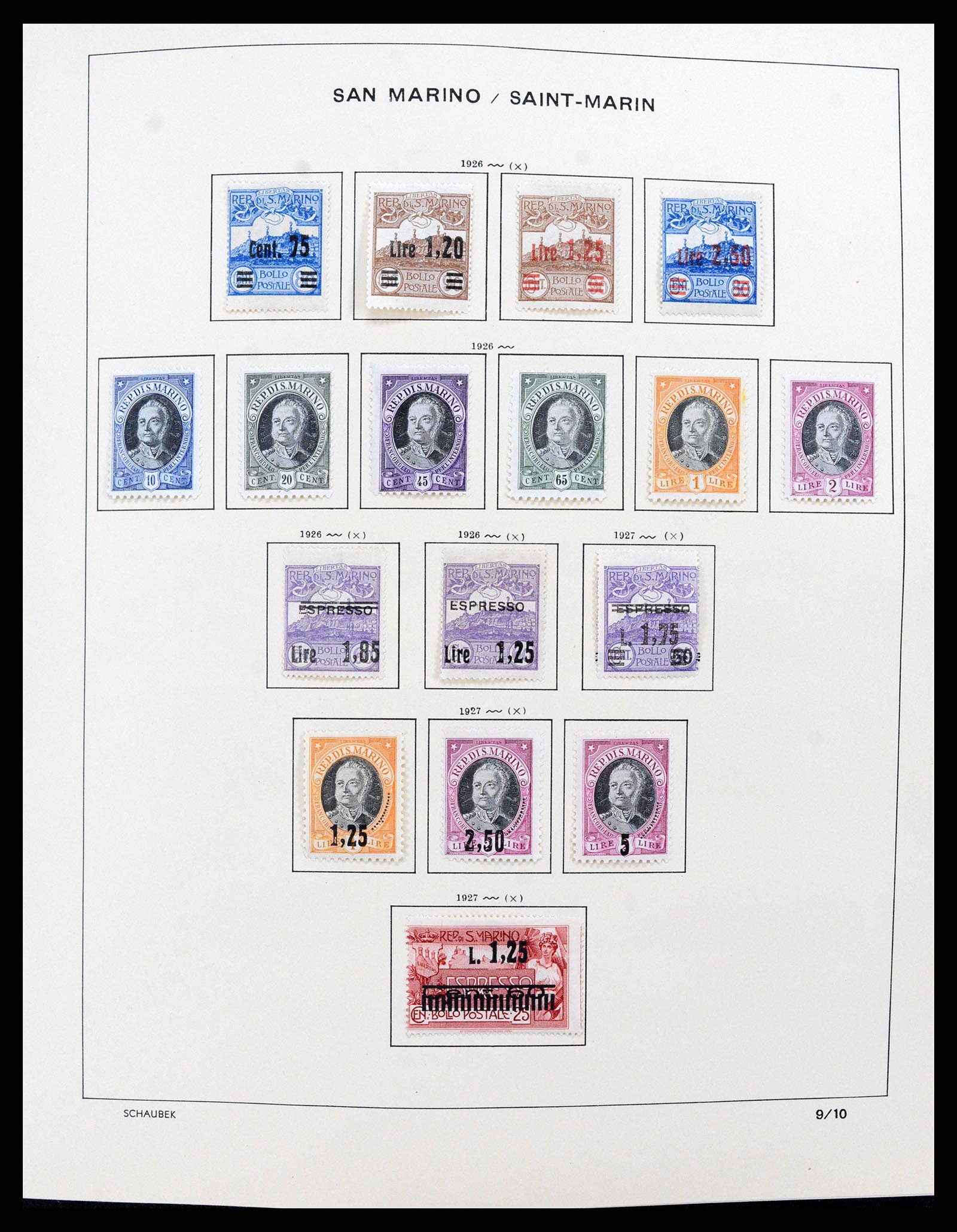 37556 007 - Postzegelverzameling 37556 San Marino 1877-2017.