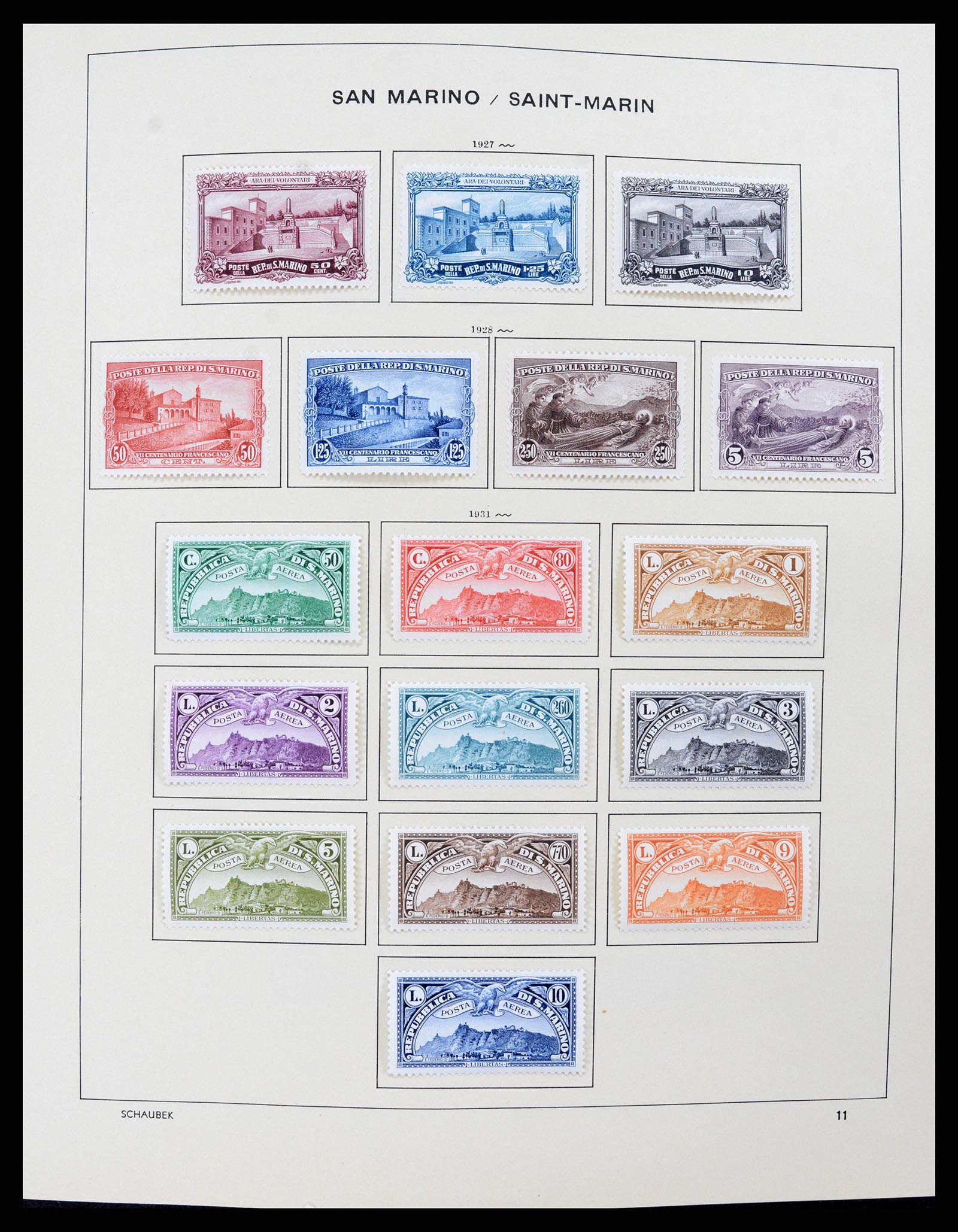 37556 008 - Postzegelverzameling 37556 San Marino 1877-2017.