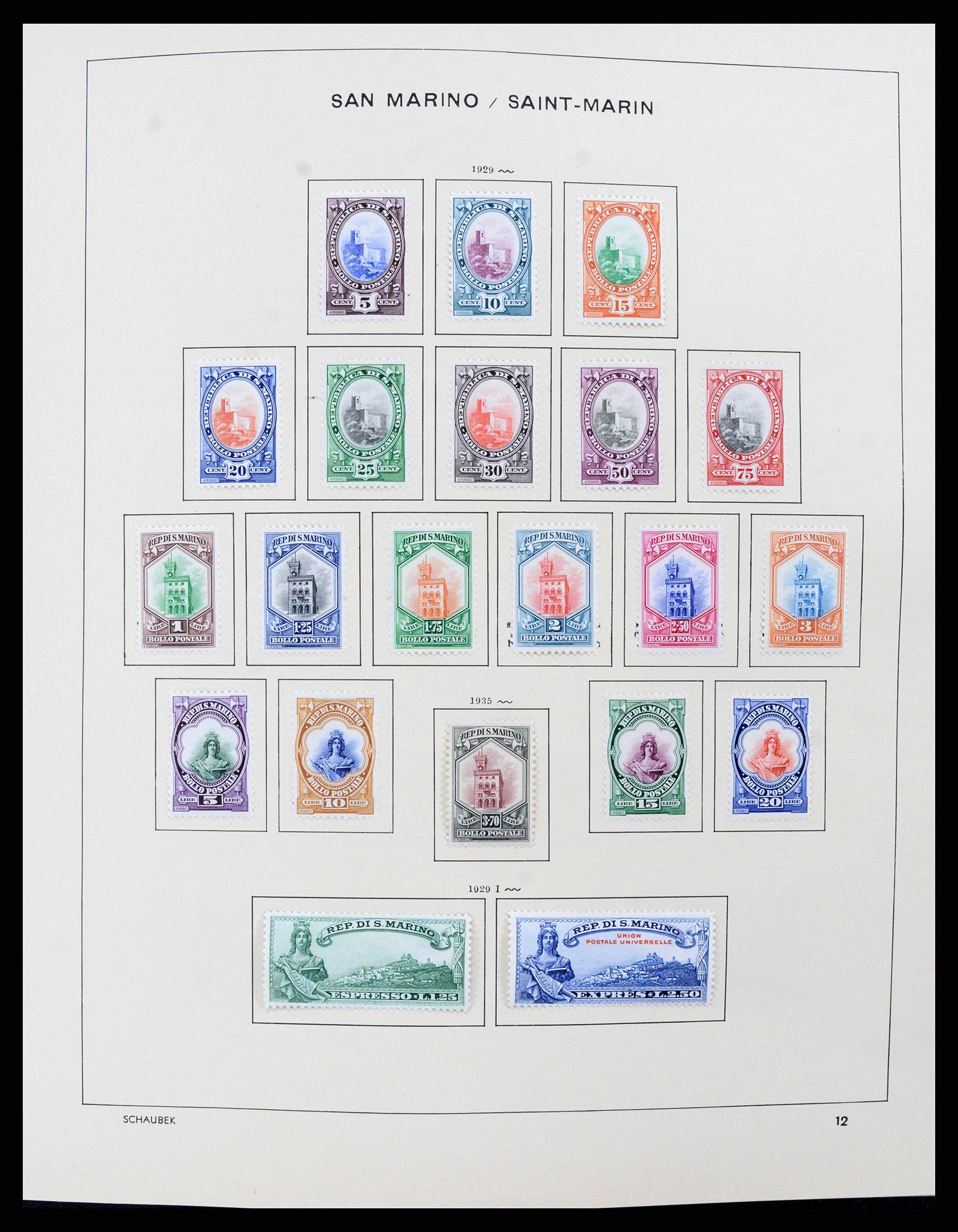 37556 009 - Postzegelverzameling 37556 San Marino 1877-2017.