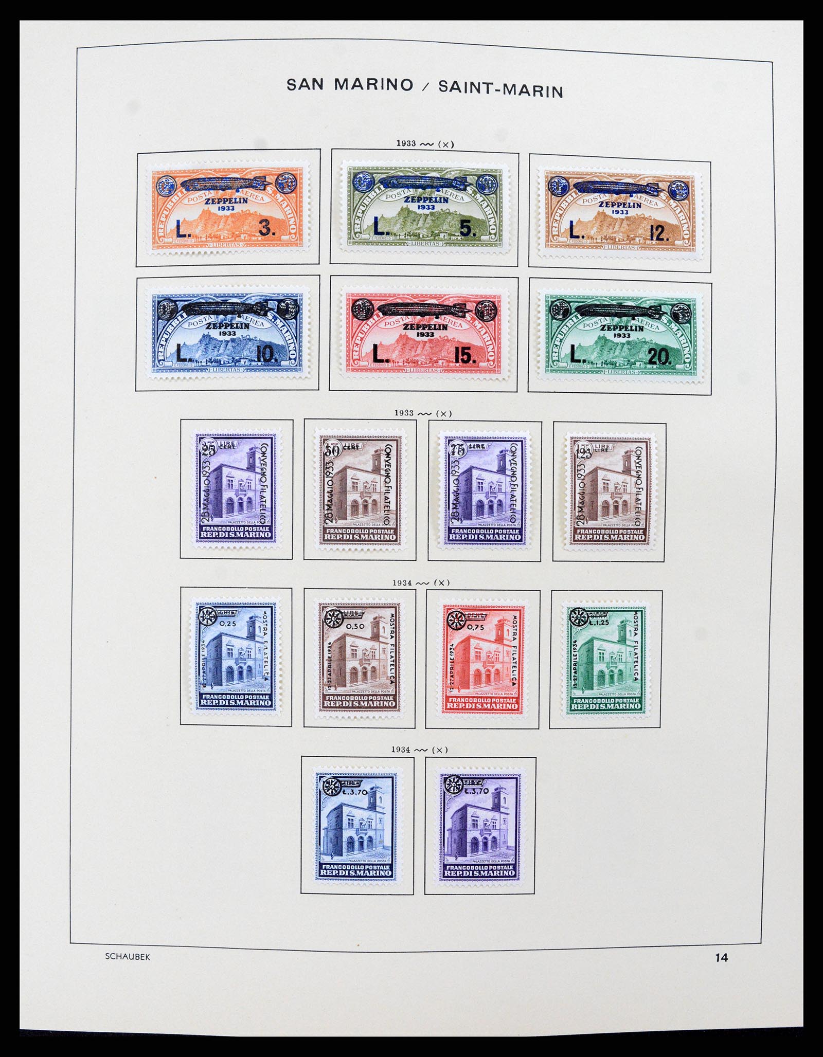 37556 011 - Stamp collection 37556 San Marino 1877-2017.