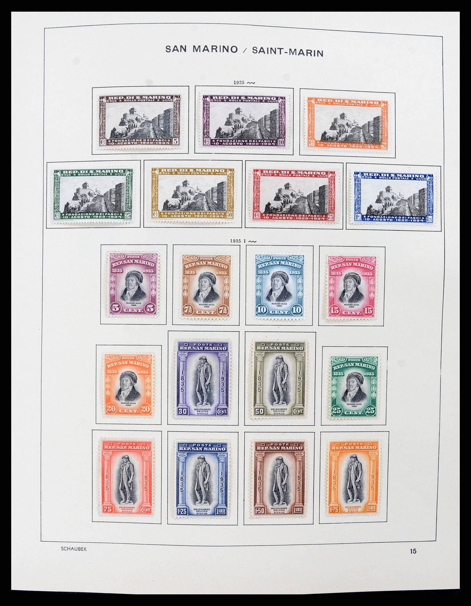 37556 012 - Postzegelverzameling 37556 San Marino 1877-2017.