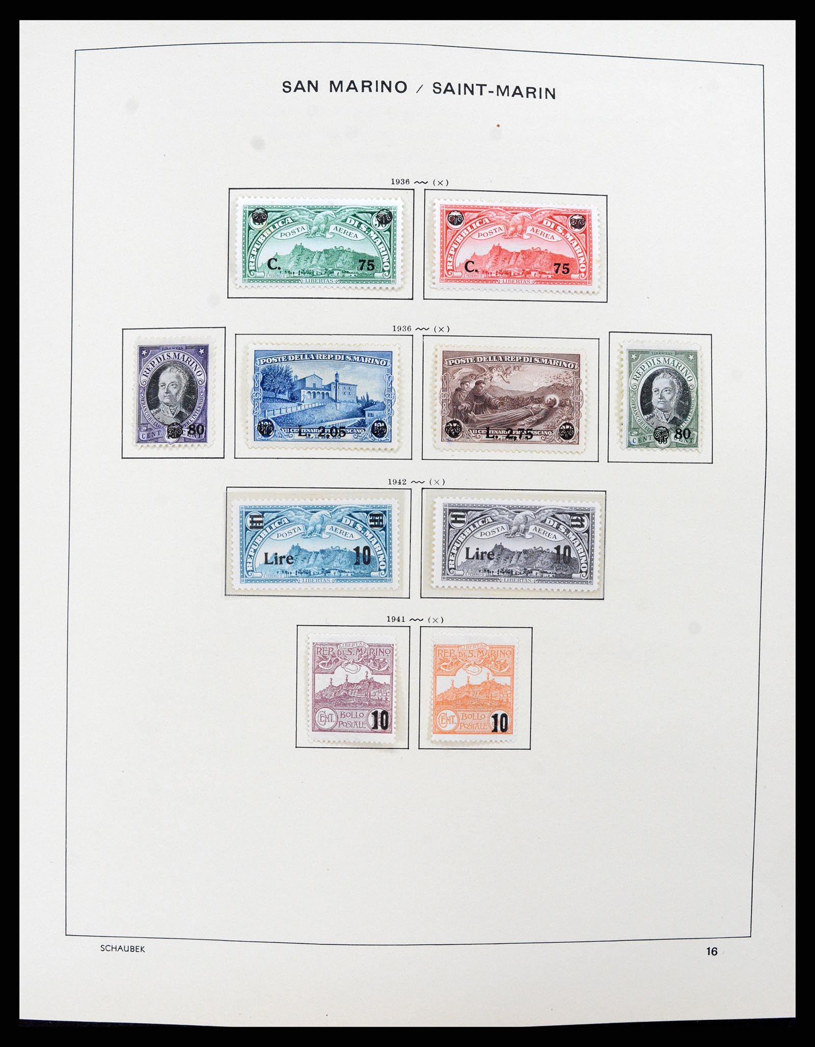 37556 013 - Postzegelverzameling 37556 San Marino 1877-2017.
