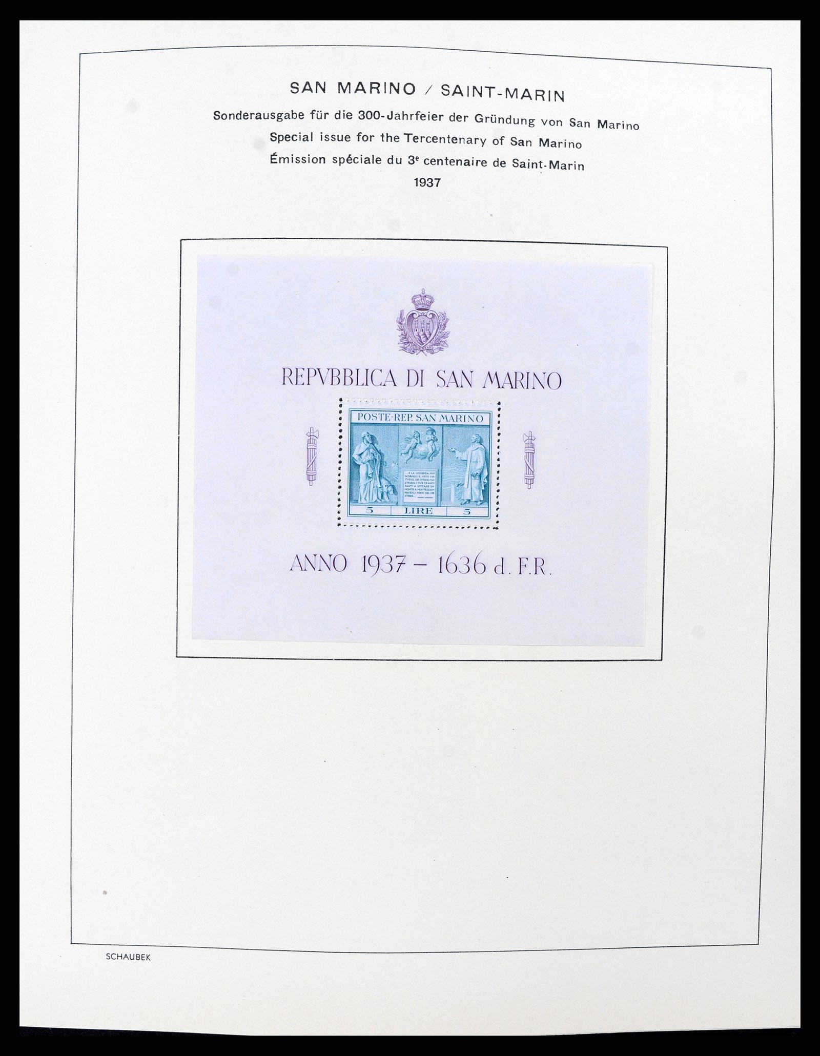 37556 014 - Postzegelverzameling 37556 San Marino 1877-2017.