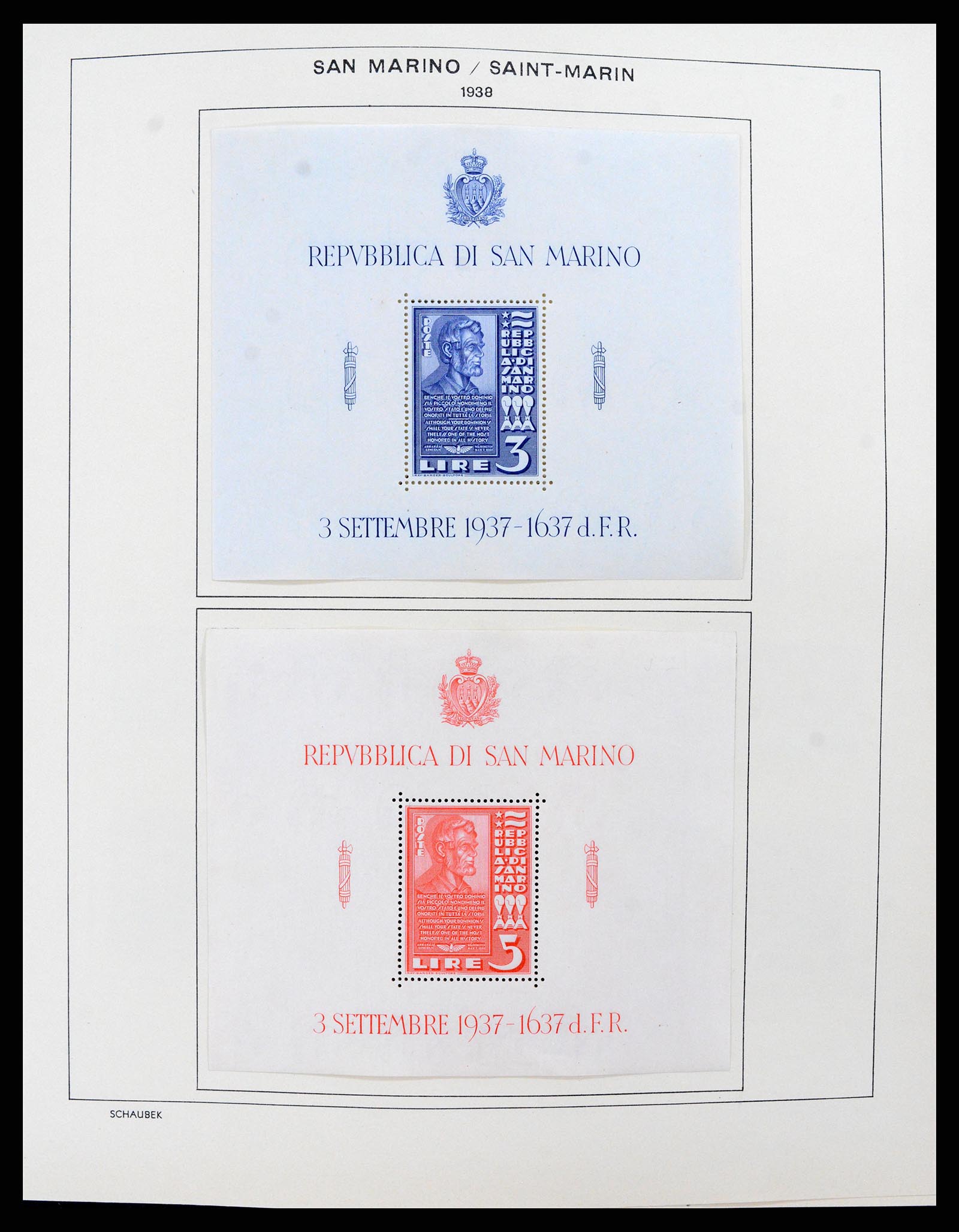 37556 015 - Postzegelverzameling 37556 San Marino 1877-2017.