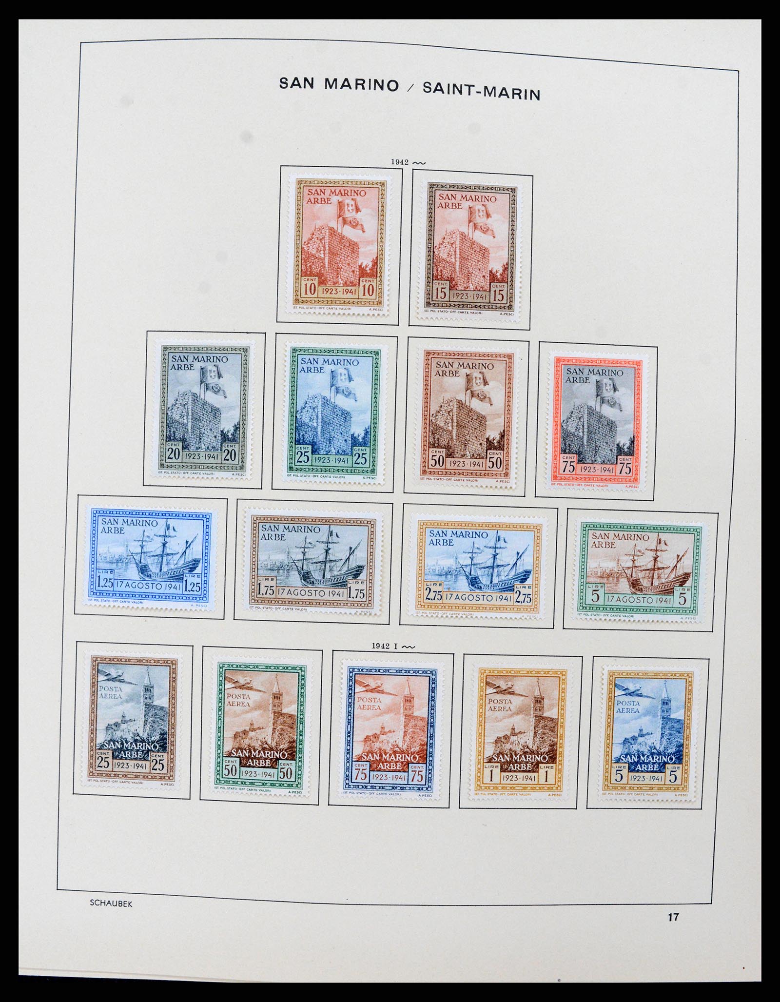 37556 016 - Stamp collection 37556 San Marino 1877-2017.