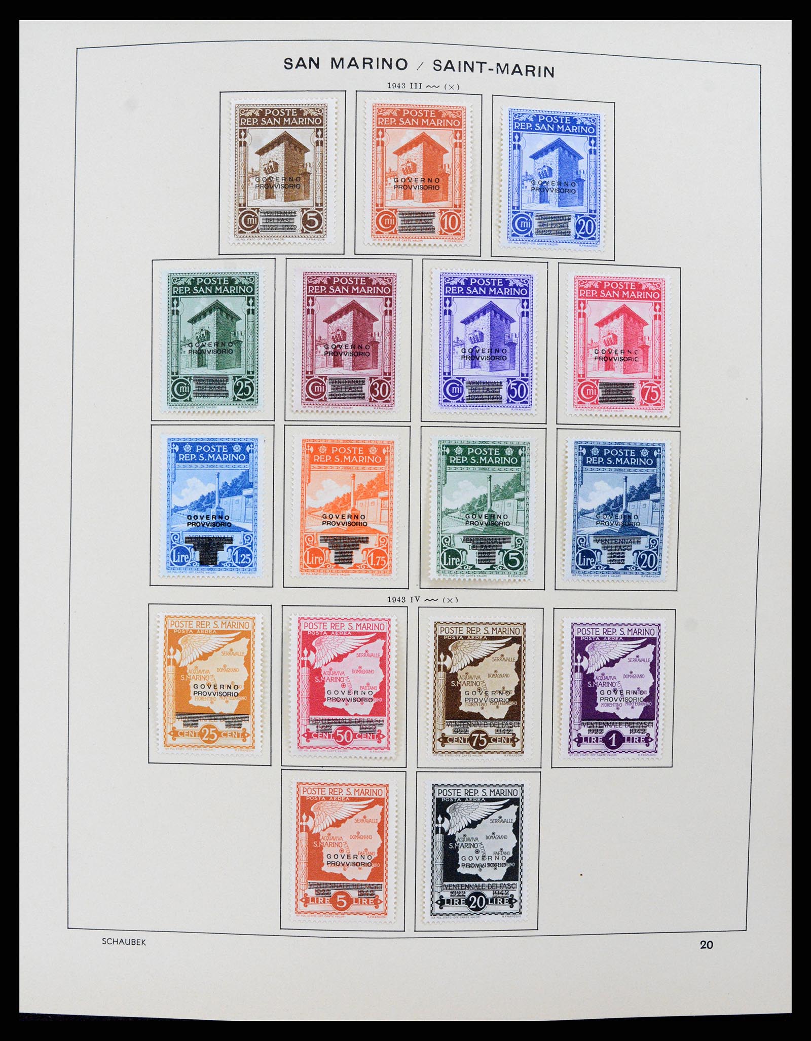 37556 019 - Postzegelverzameling 37556 San Marino 1877-2017.