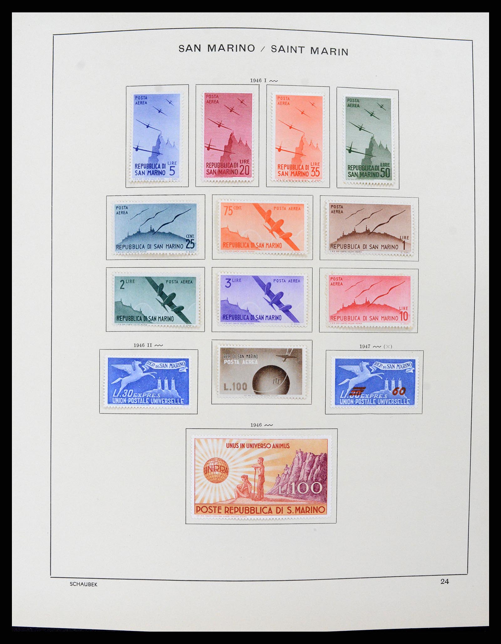 37556 024 - Postzegelverzameling 37556 San Marino 1877-2017.