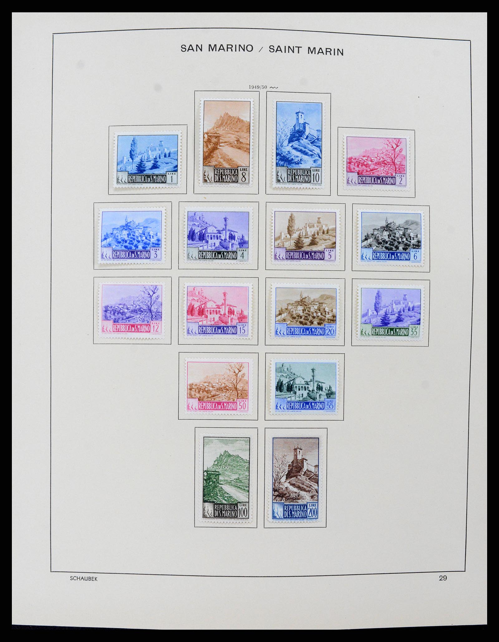 37556 029 - Postzegelverzameling 37556 San Marino 1877-2017.
