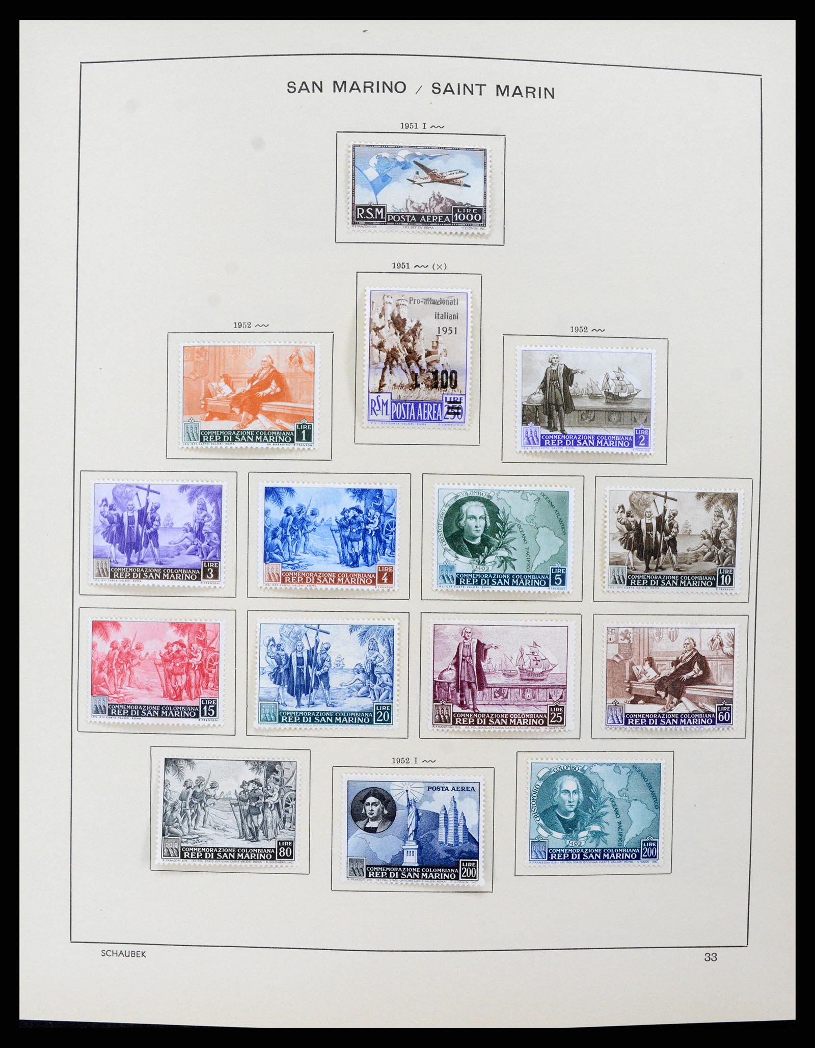 37556 033 - Postzegelverzameling 37556 San Marino 1877-2017.