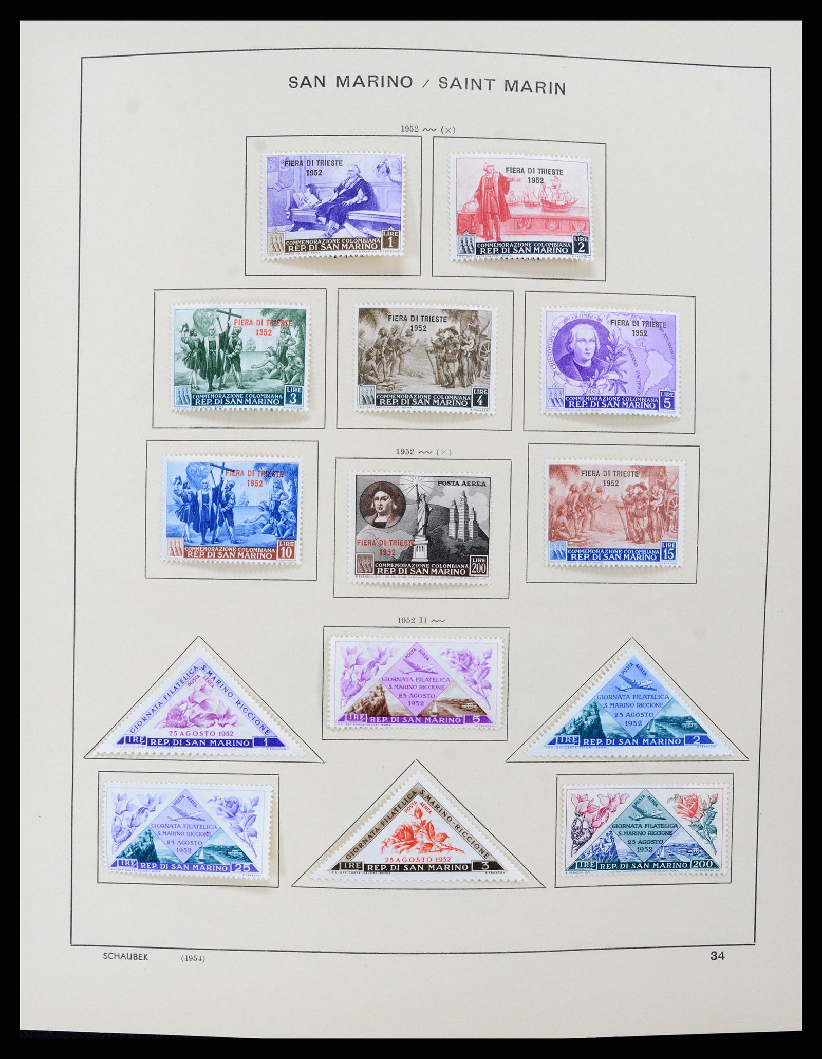 37556 034 - Postzegelverzameling 37556 San Marino 1877-2017.