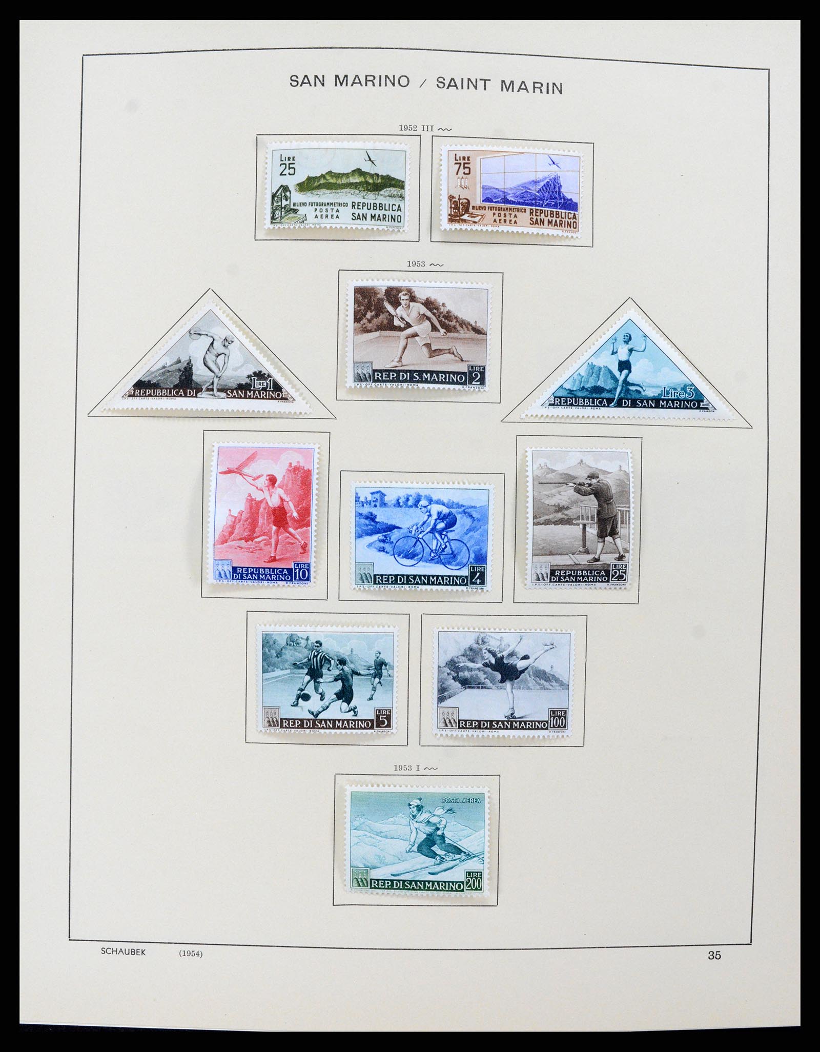 37556 035 - Stamp collection 37556 San Marino 1877-2017.