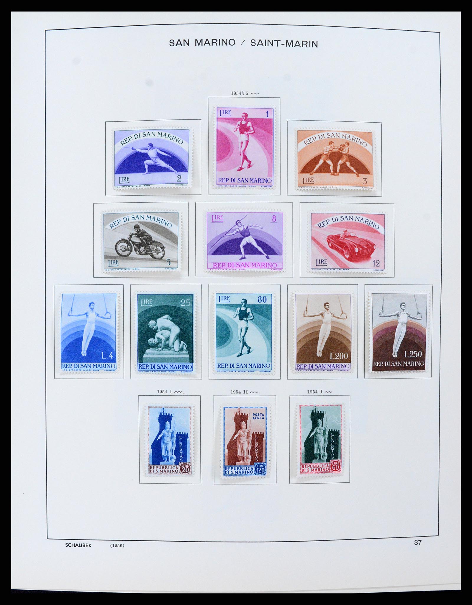 37556 037 - Stamp collection 37556 San Marino 1877-2017.