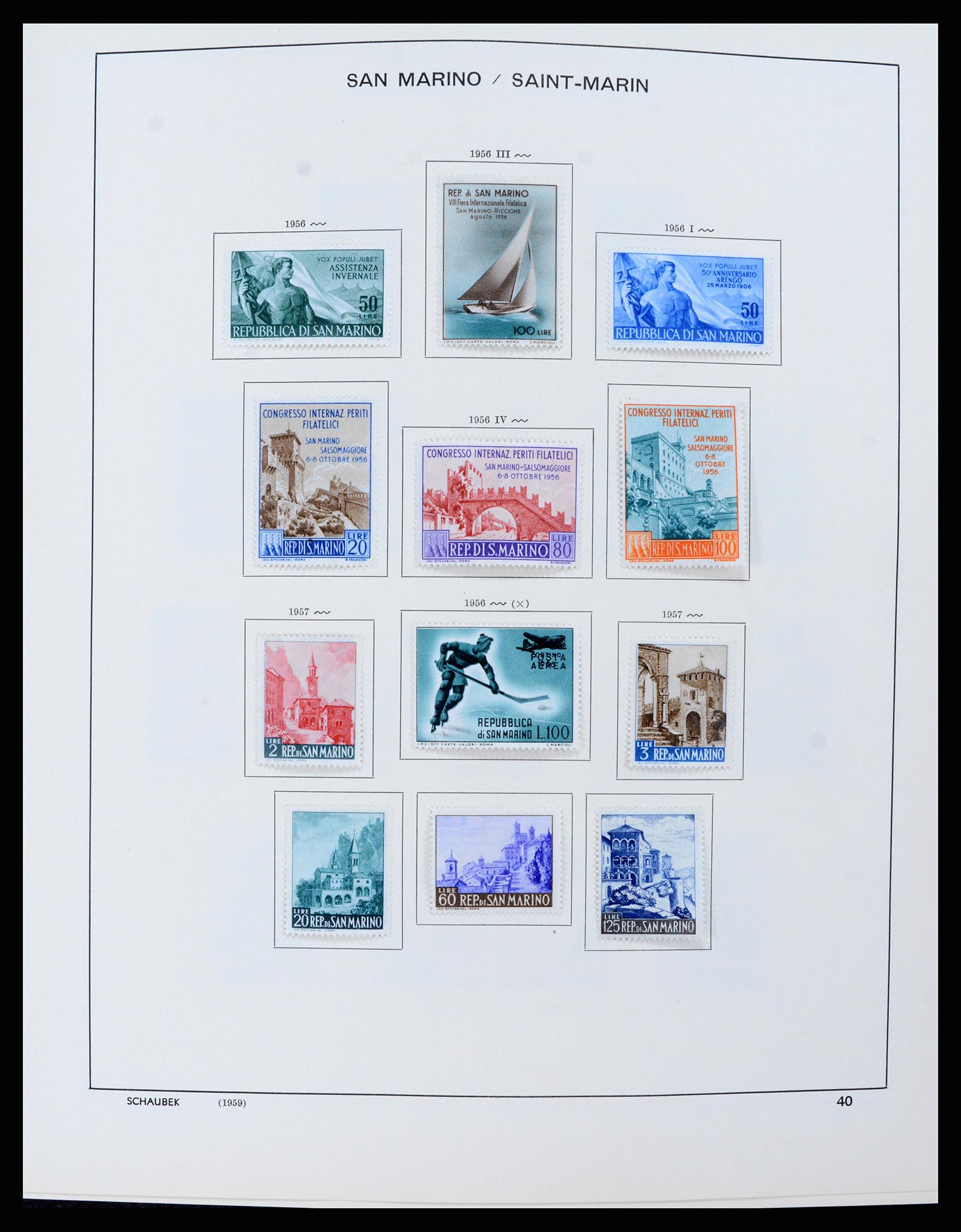 37556 040 - Postzegelverzameling 37556 San Marino 1877-2017.
